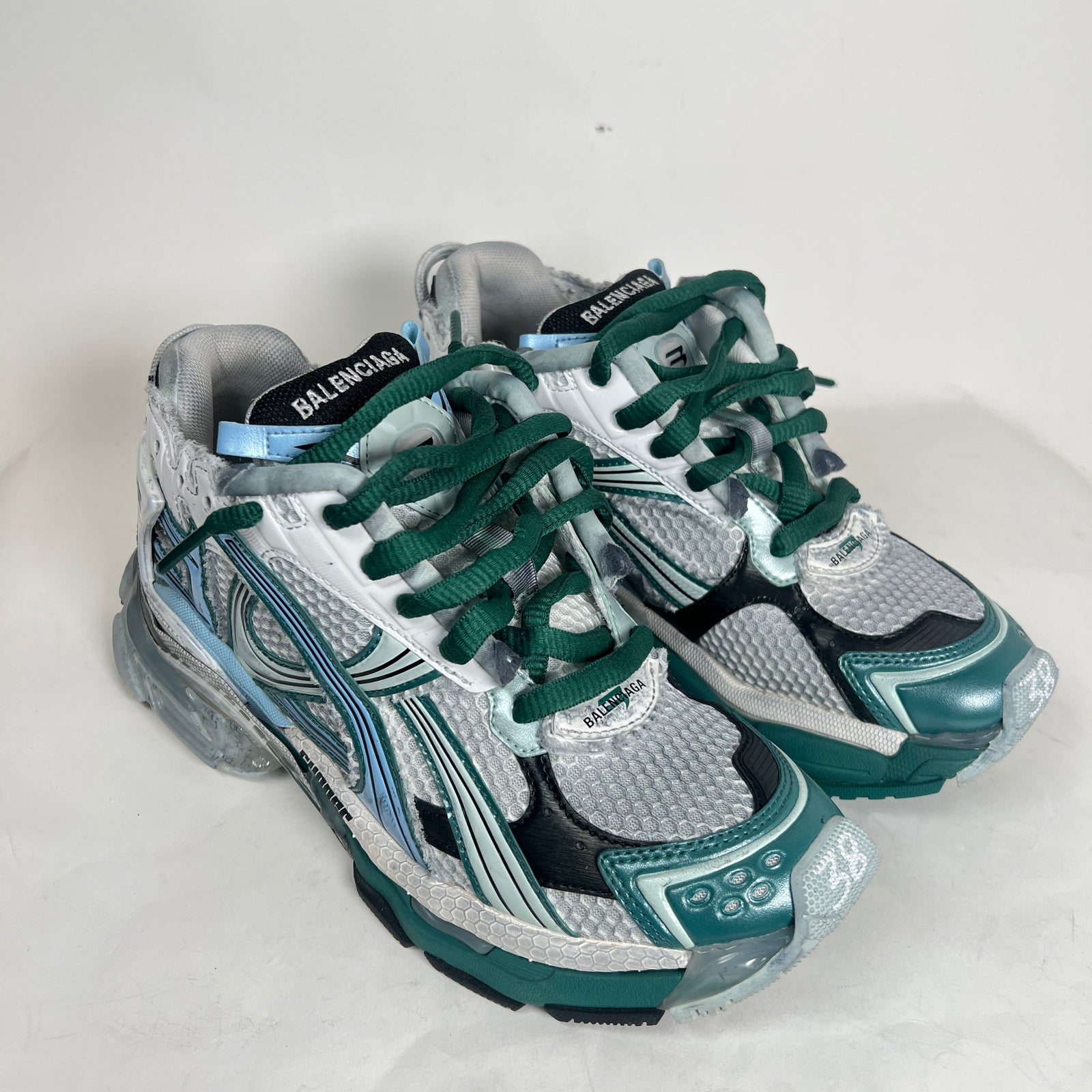 Balenciaga Green/Blue Runners Size 38
