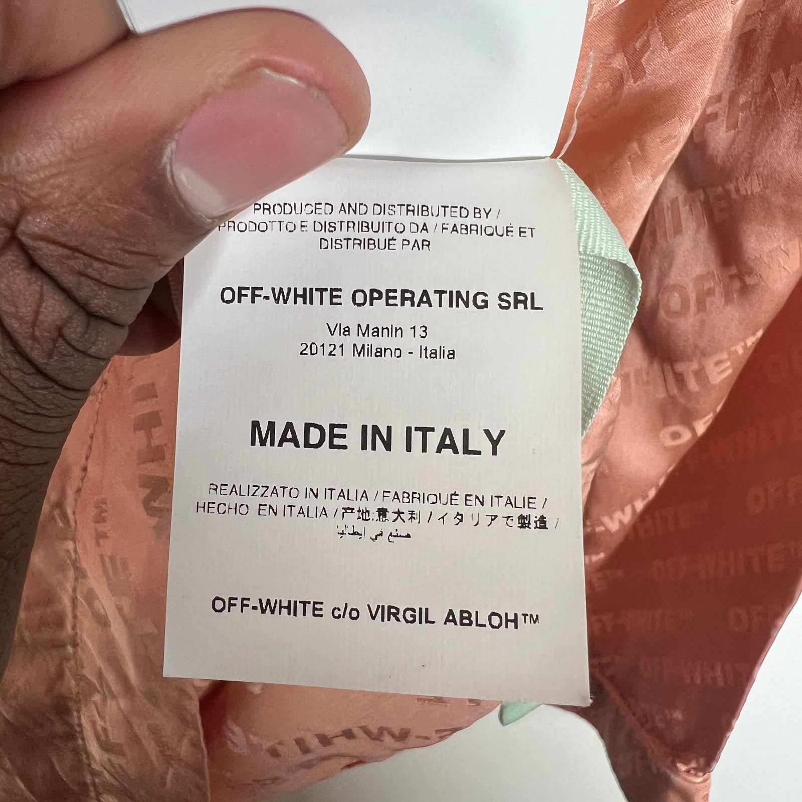 Off-White Pink Silk Button Up Size 40
