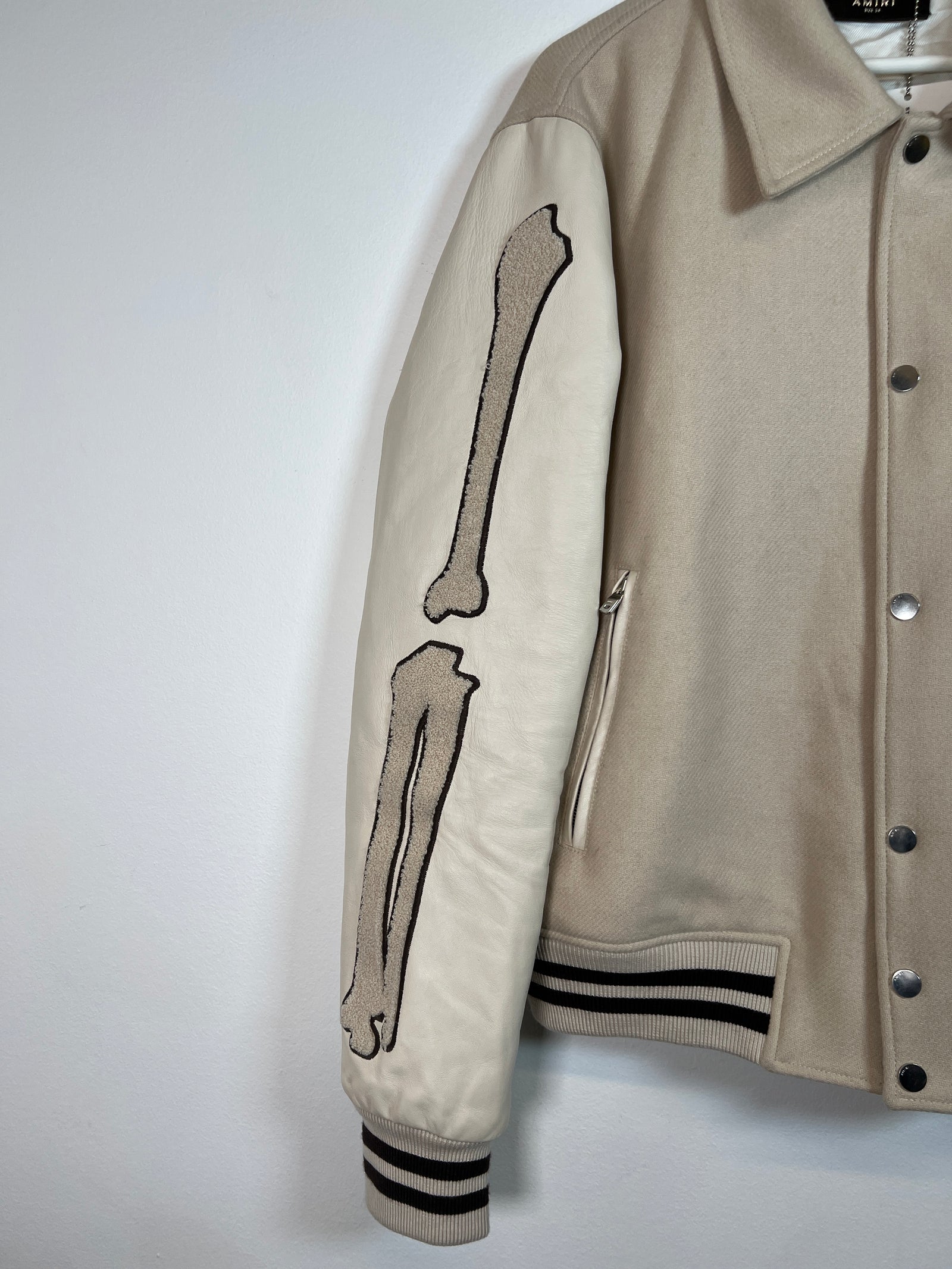 Amiri Bone Varsity Jacket Size L