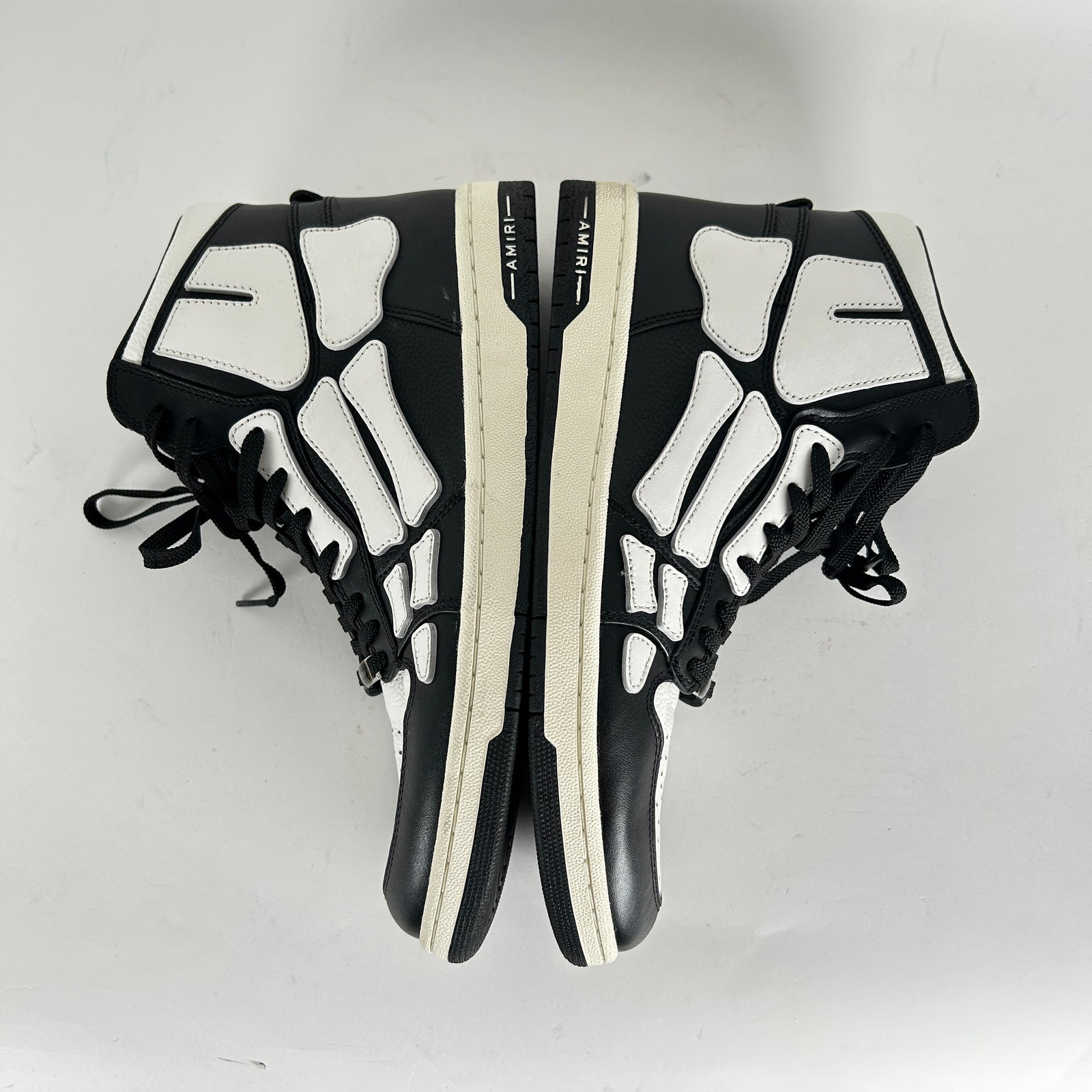 Amiri Skel Court Hi Top Black/White Size 45