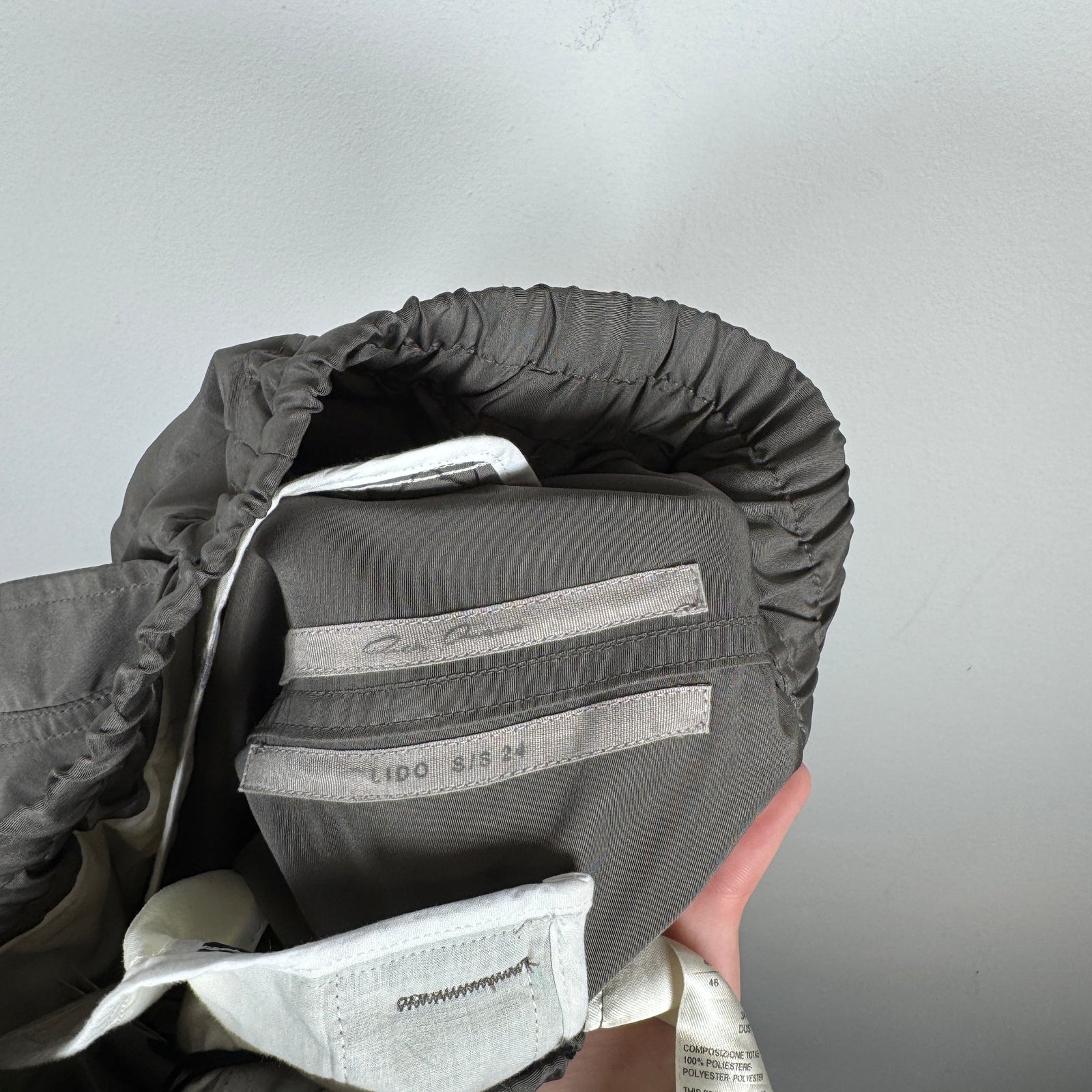 Rick Owens Grey Jumbo Bela Cargos Size 46