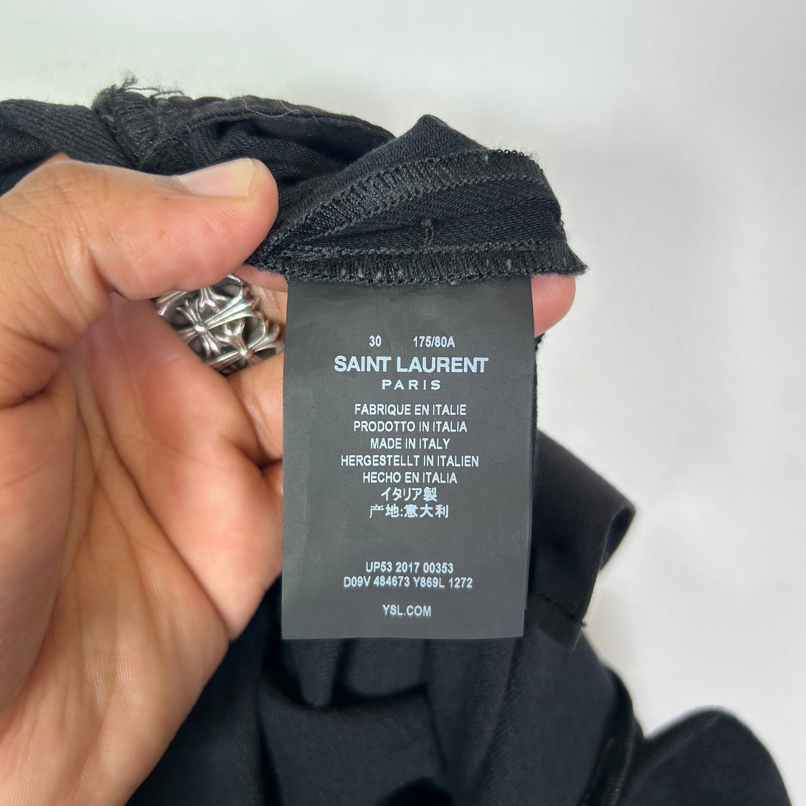 Saint Laurent D02 ‘Oil Spill’ Jeans