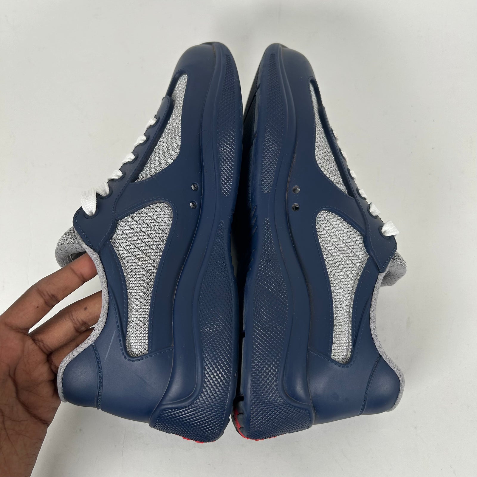 Prada Navy Rubber Cups Size 40