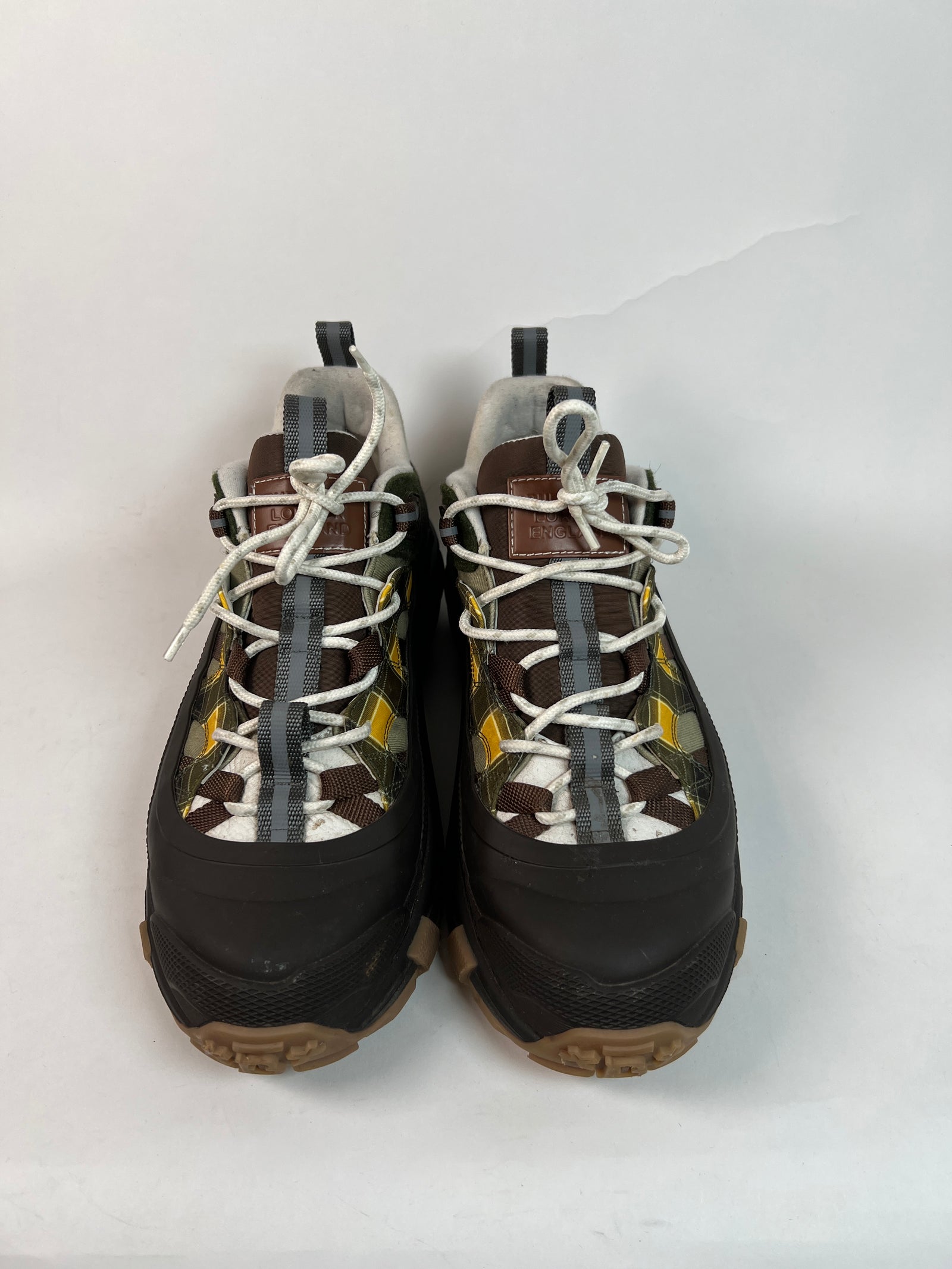 Burberry Arthur Green/Yellow Sneakers Sz 43