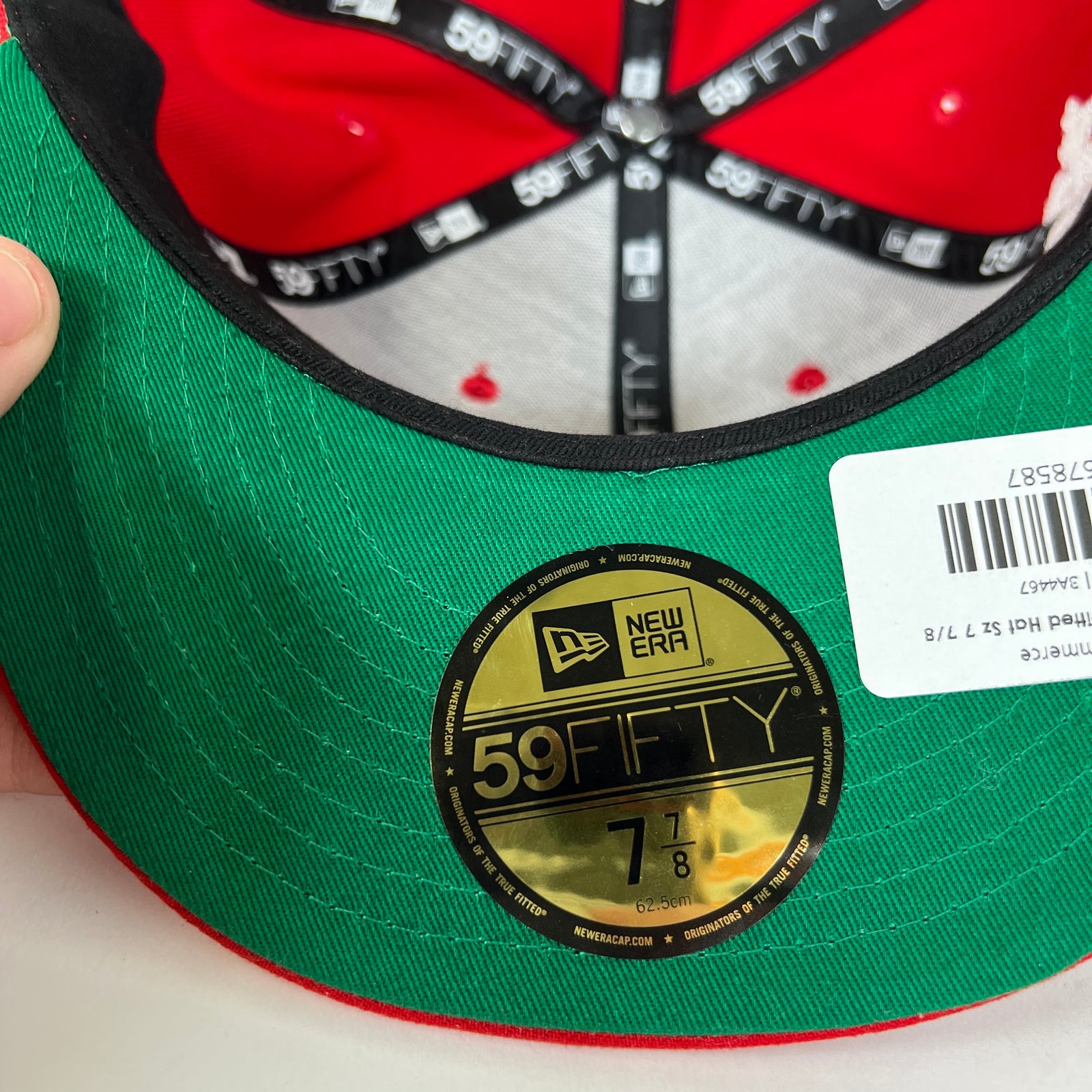 Denim Tears Red Fitted Hat Size 7 7/8