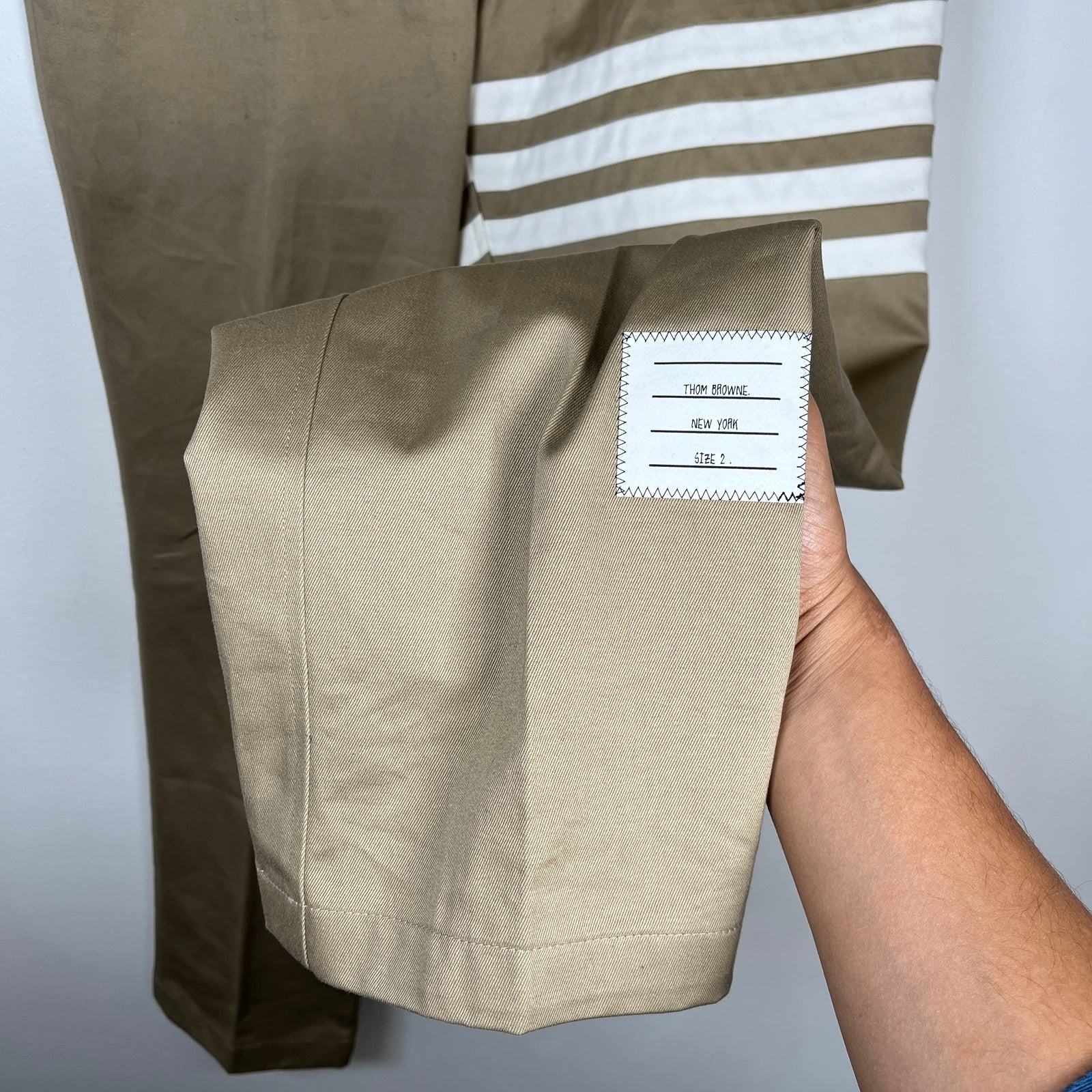 Thom Browne 4 Bar Khaki Pants Size 32