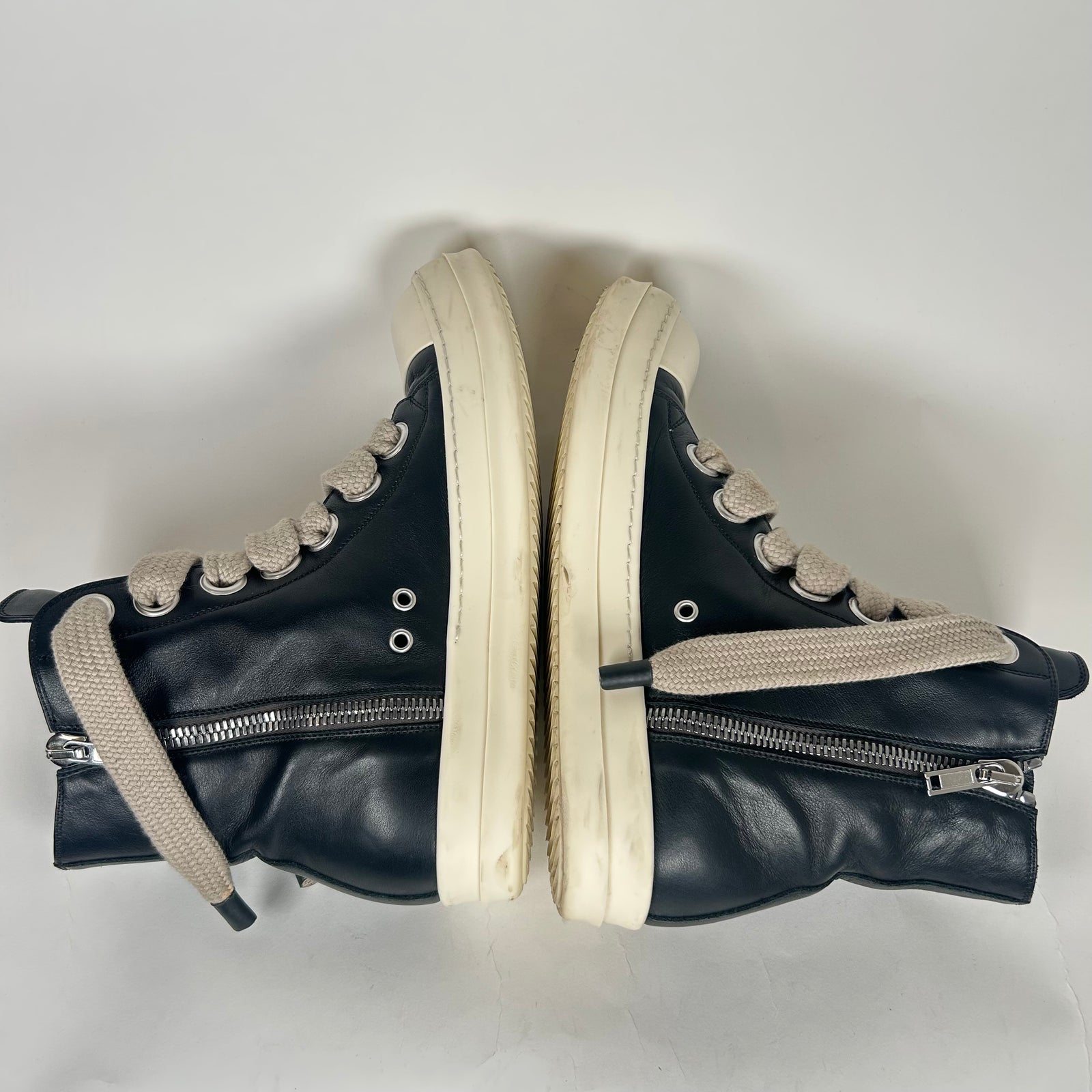 Rick Owens High Top Jumbo Lace Ramones Size 9