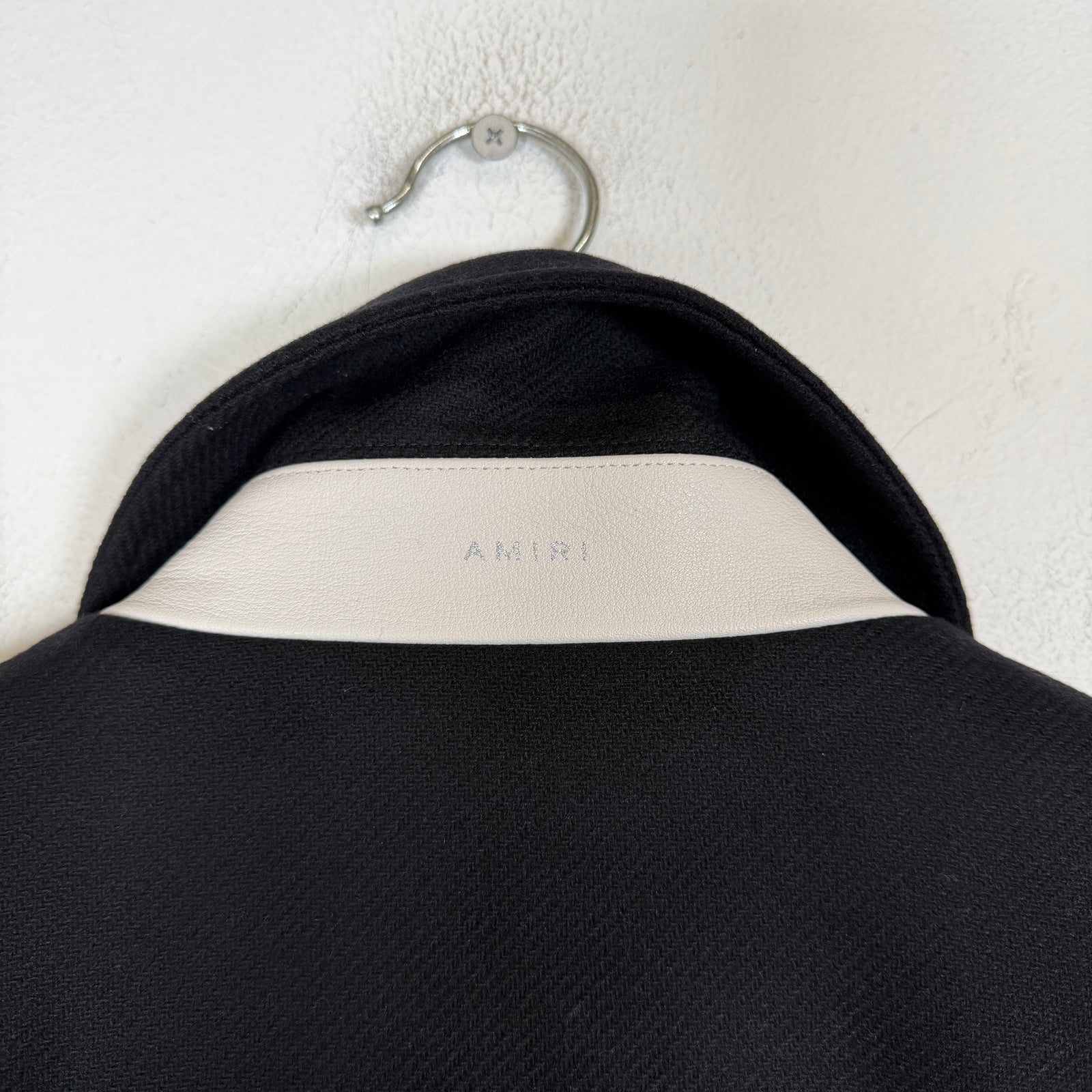 Amiri Black Embroidered Diamond MA Work Jacket Size 50