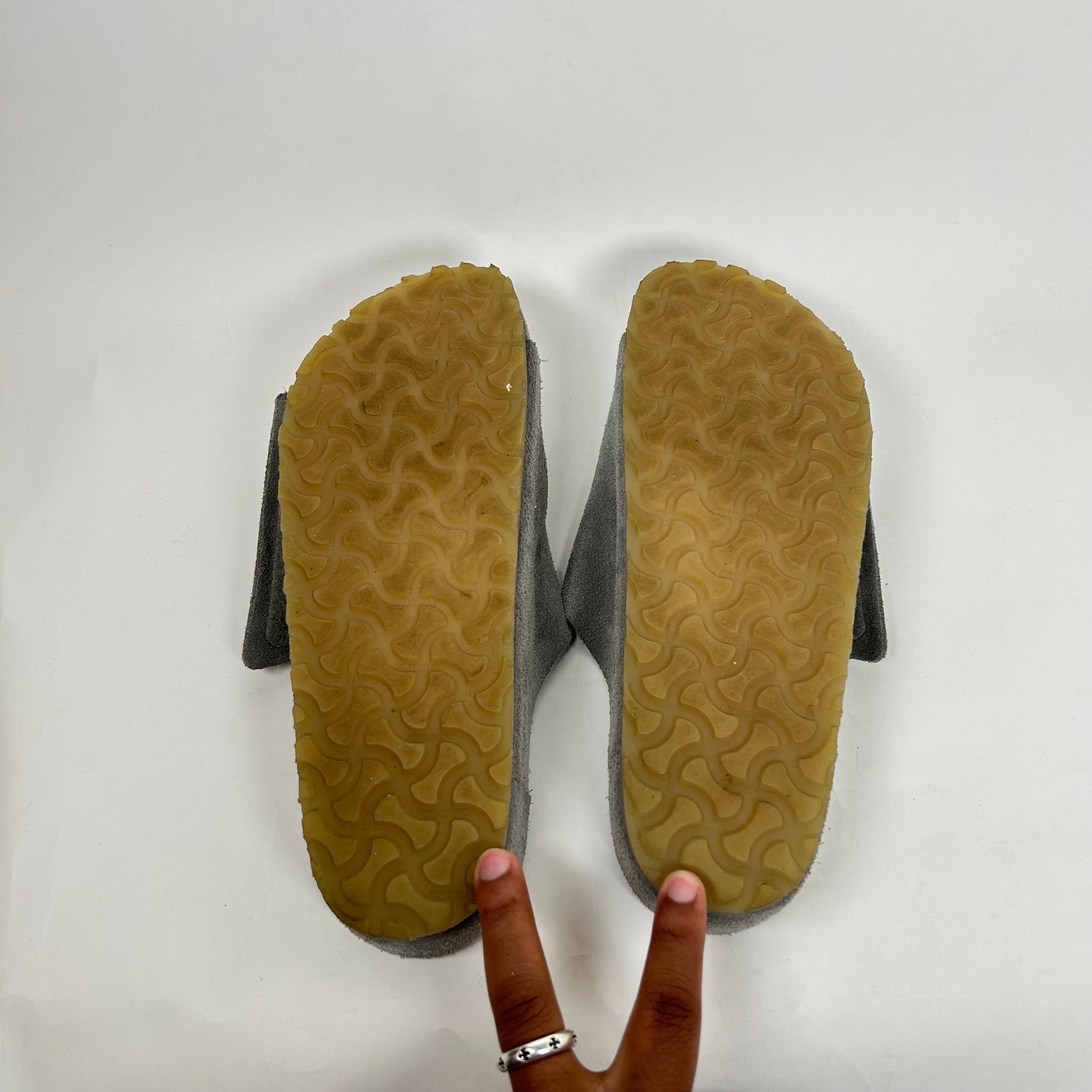 Fear Of God x Birkenstock Grey Los Feliz Sandals Size 43