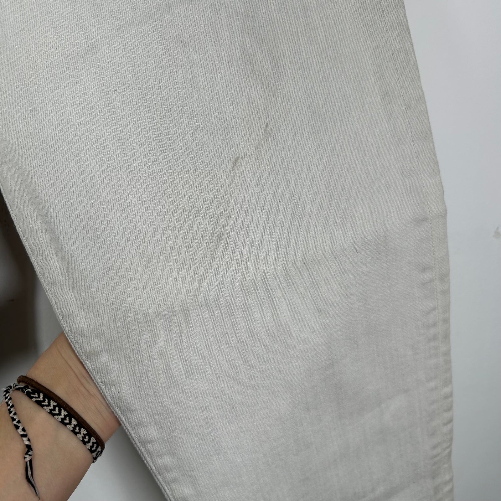 Helmut Lang White Straight Fit Jeans Size 30