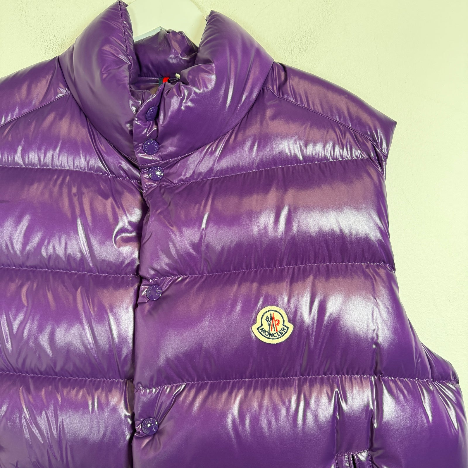 Moncler Purple Tibb Down Vest Size 5