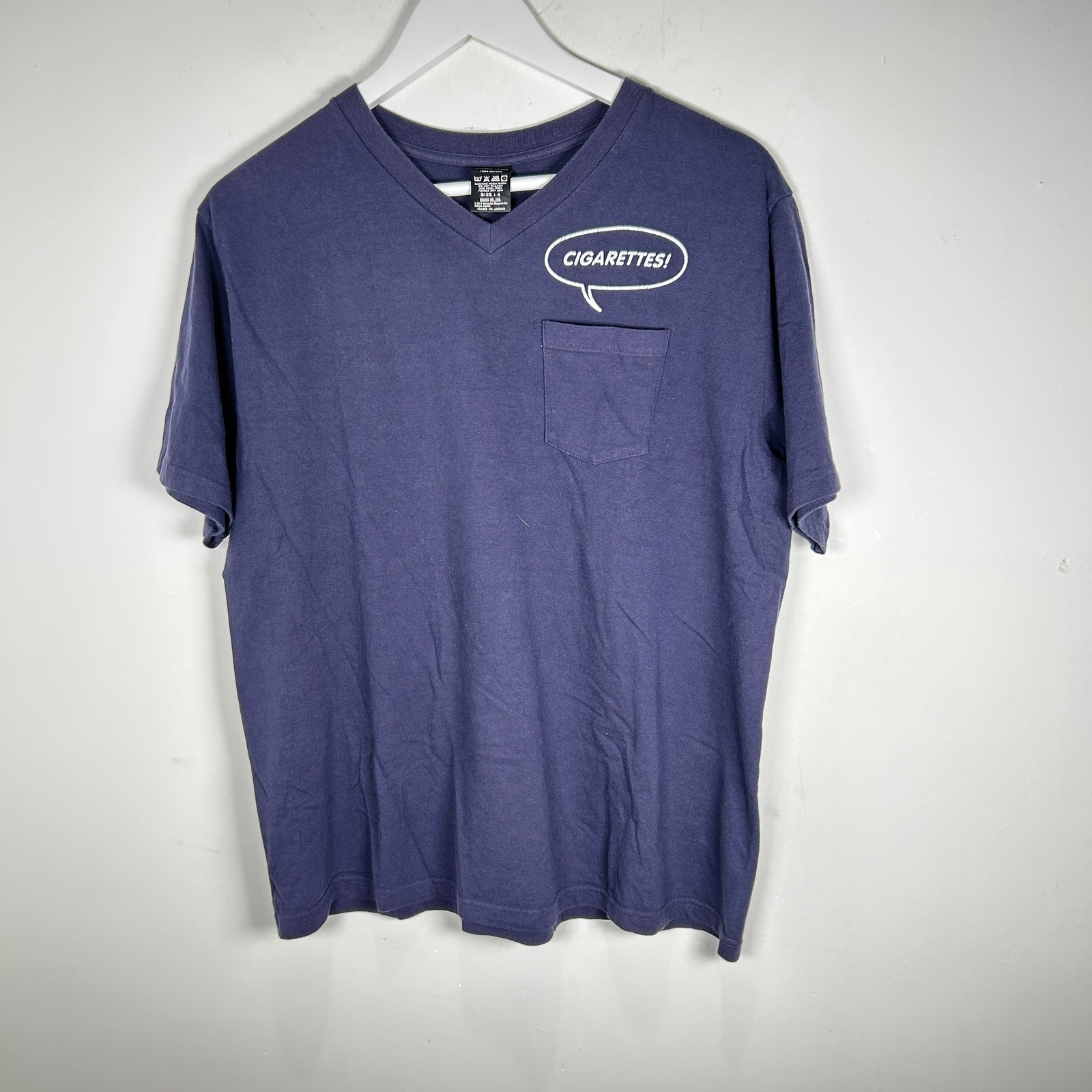 Number (N)ine Navy 'Cigarettes' Pocket T-Shirt Size 4