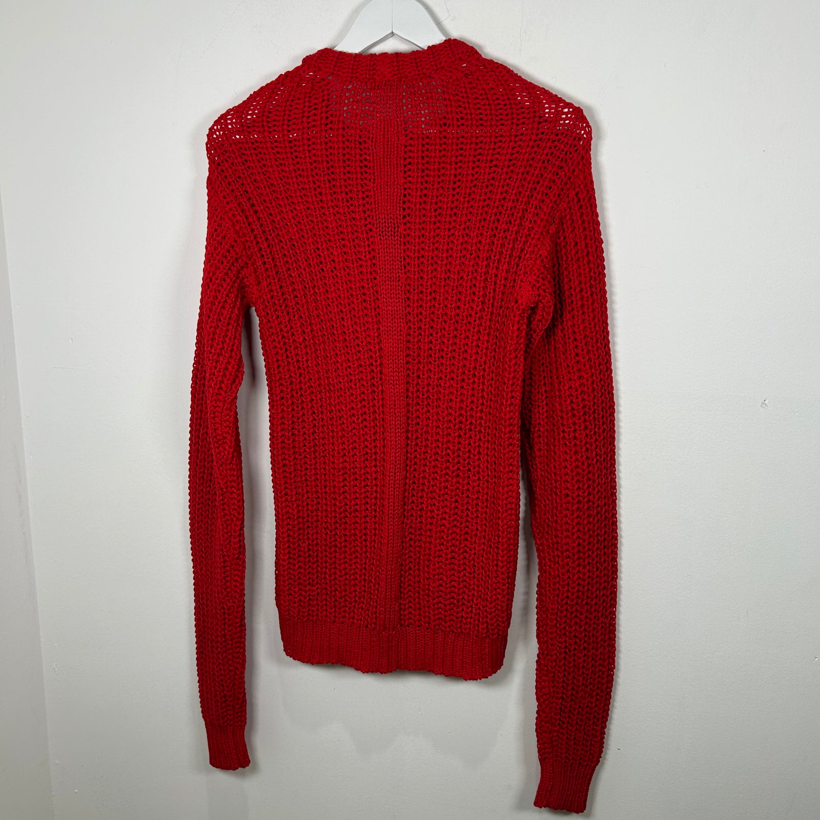 Rick Owens Walrus SS17 Red Knit Sweater Size S