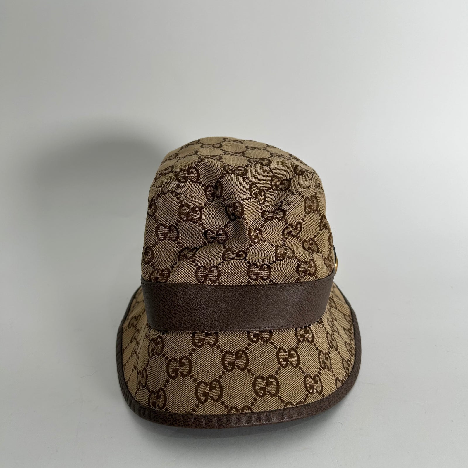 Gucci Brown GG Supreme Canvas Bucket Hat