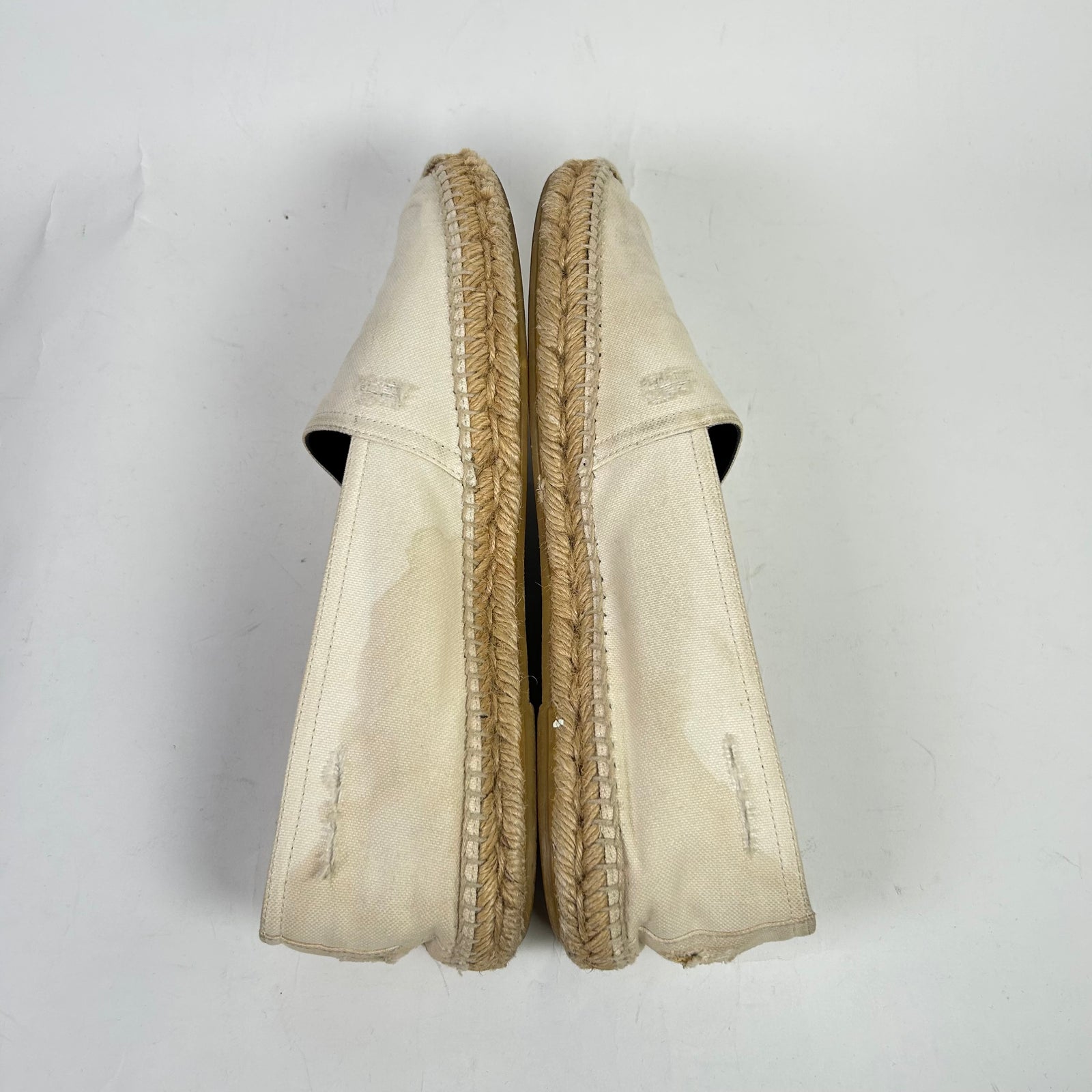 Saint Laurent Canvas Signature Embroidered Espadrilles
