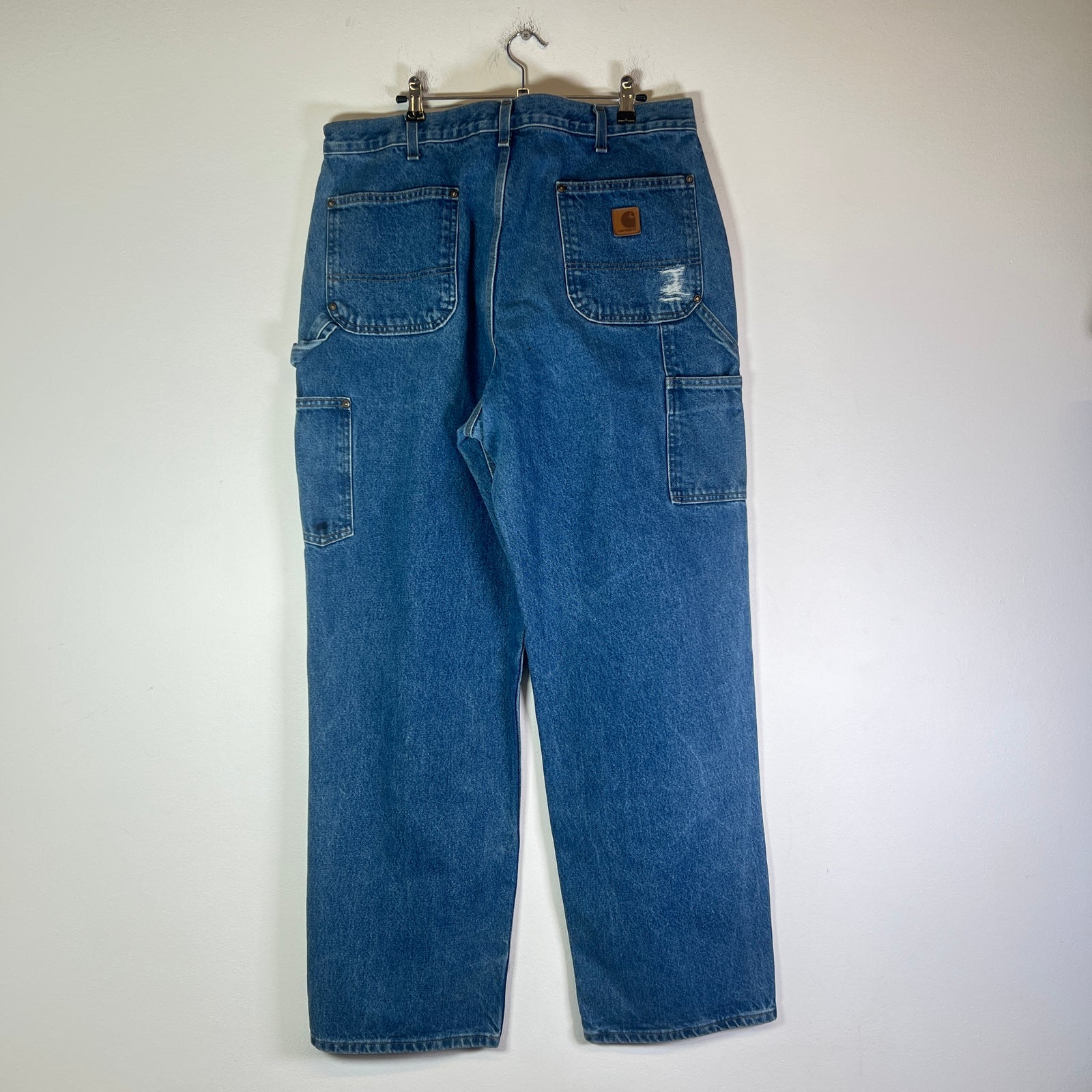 Carhartt Vintage Distressed Denim Double Knee Carpenter Jeans