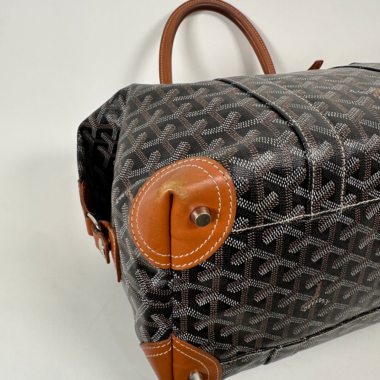 Goyard Black & Tan Goyardine Boeing 30