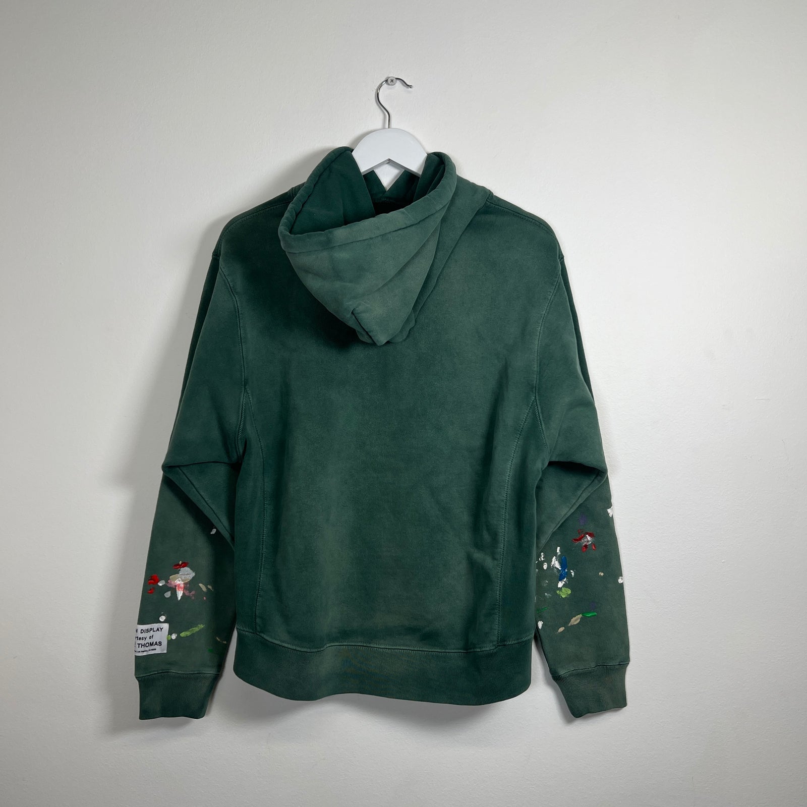 Gallery Dept Green 'Dept' Logo Hoodie Size S