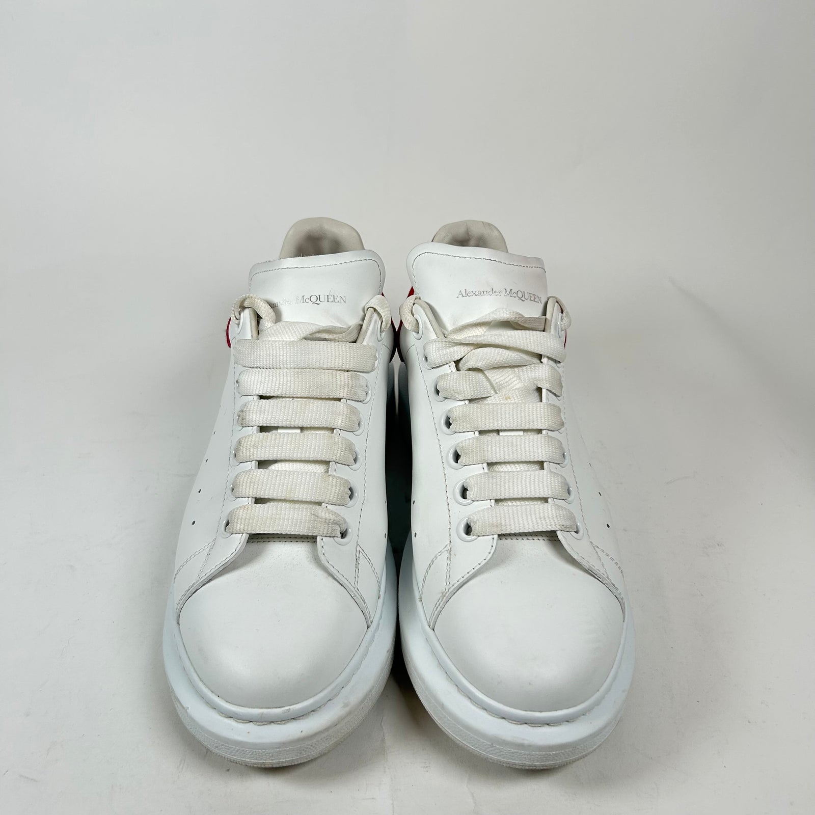Alexander McQueen White/Red Sneaker Size 40.5