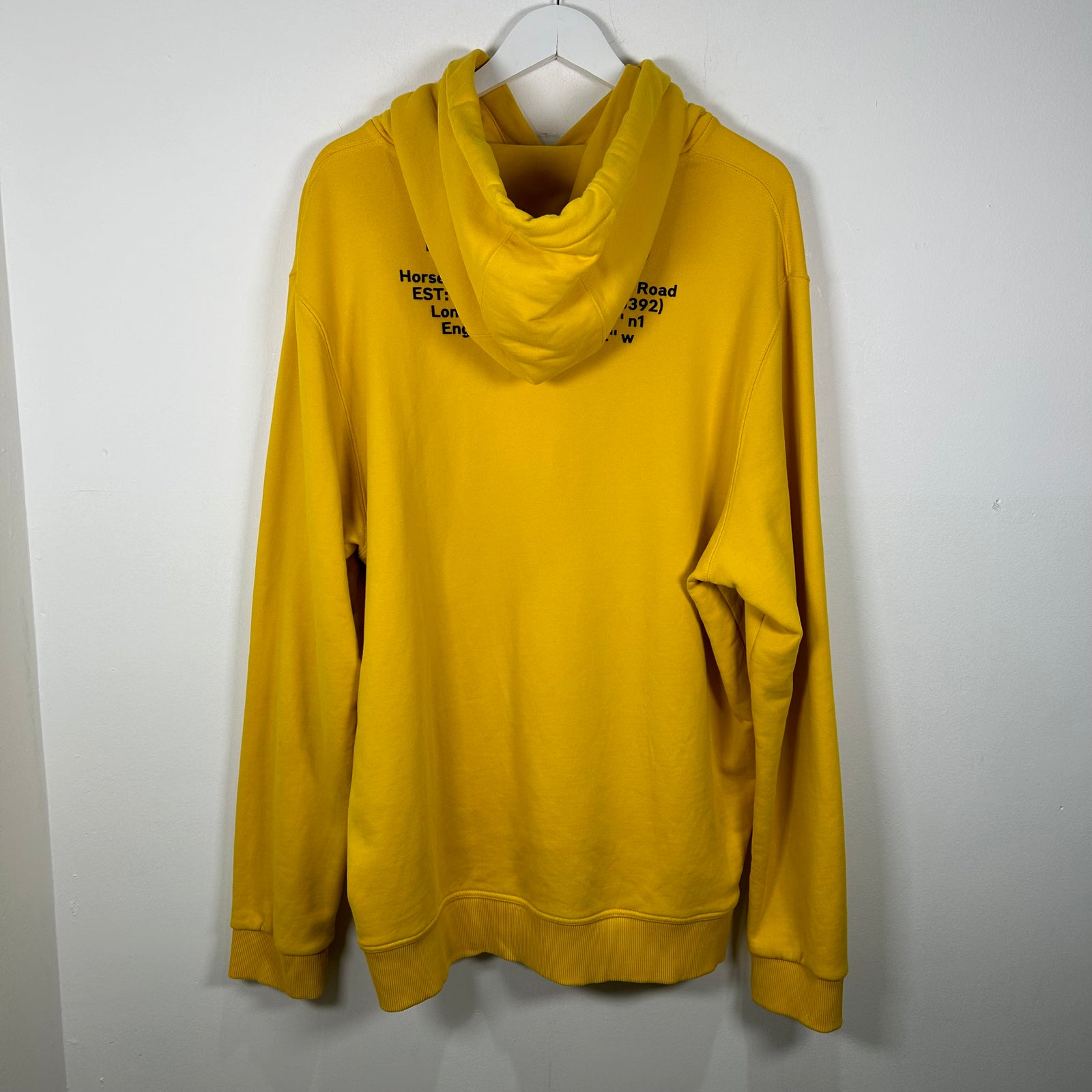Burberry Yellow 'Location' Hoodie Size XL