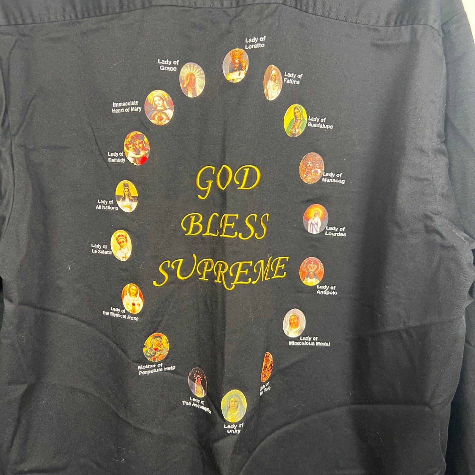 Supreme 'God Bless' Work Shirt Size XL