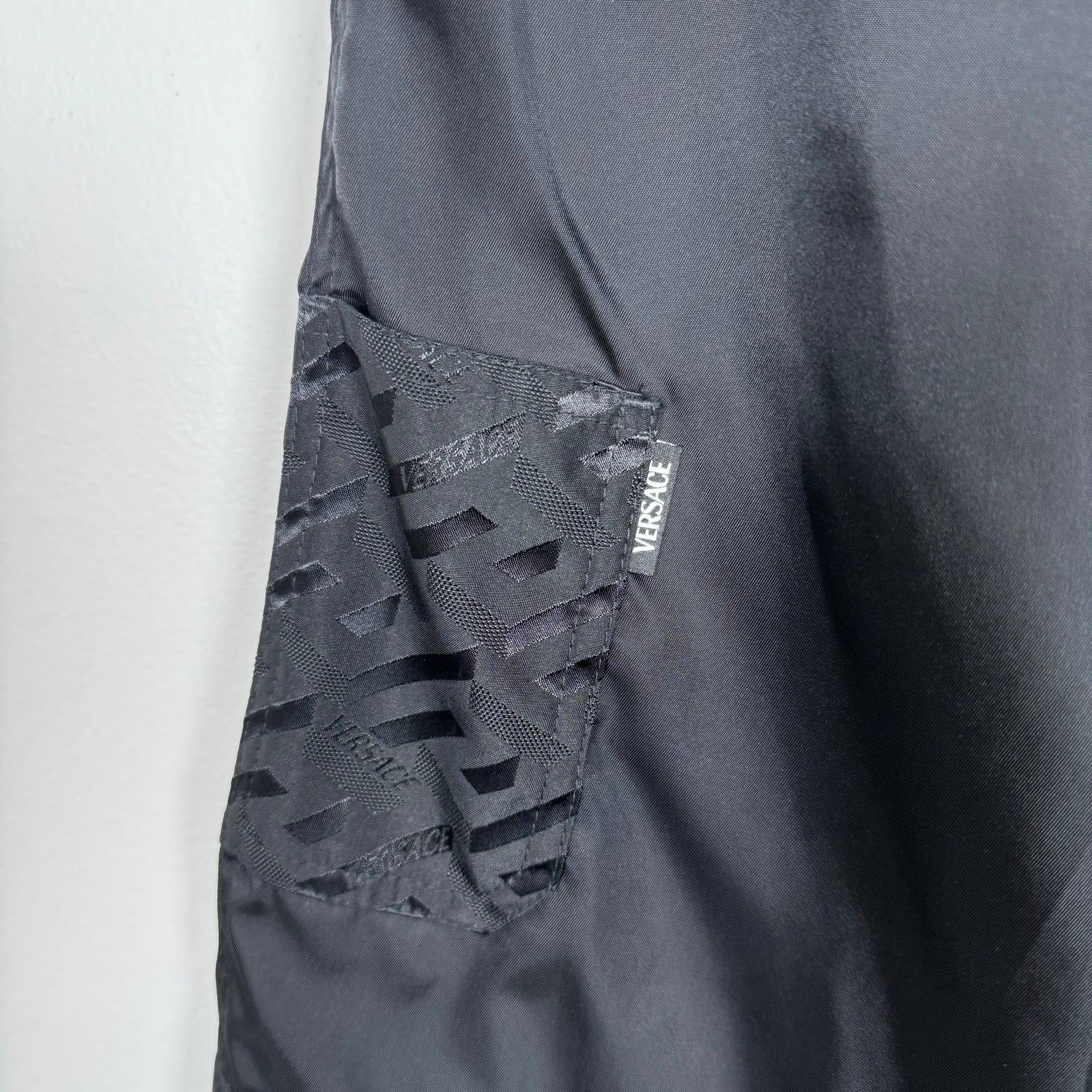 Versace Black Nylon Shorts Size 32