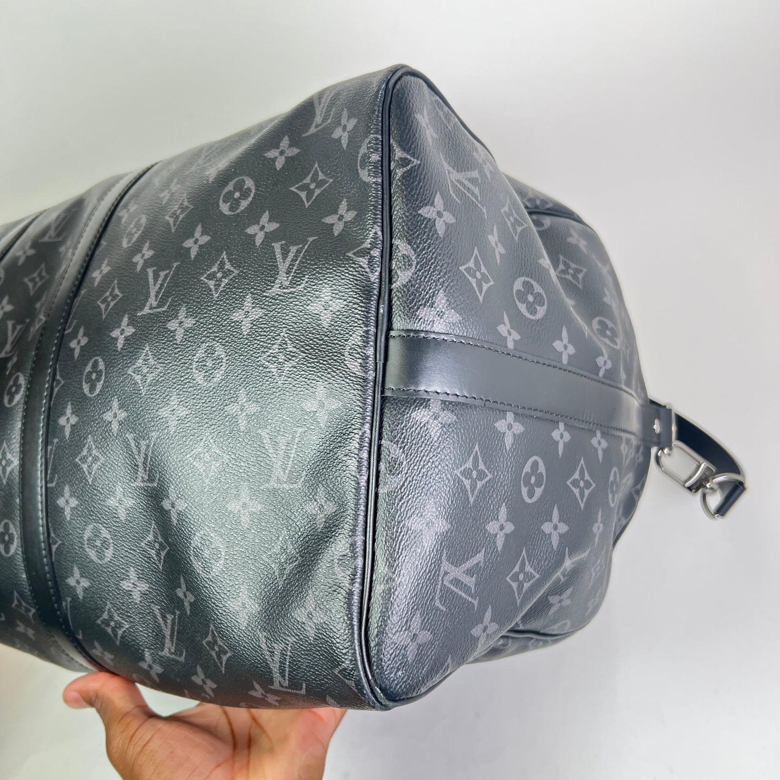 Louis Vuitton Eclipse Monogram Keepall Bandouliere 55