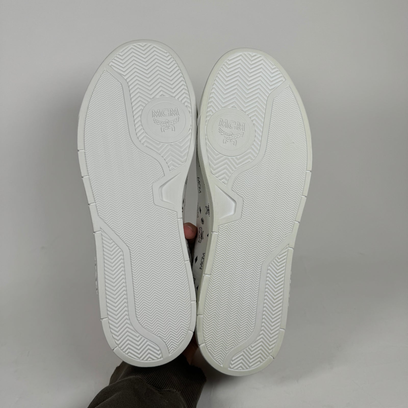 MCM White Viseto Low Top Sneaker Size 12