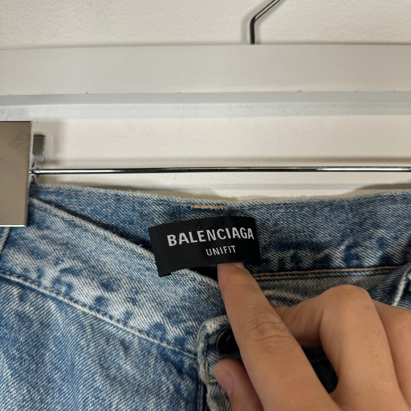 Balenciaga Blue Baggy Fit Jeans Size L