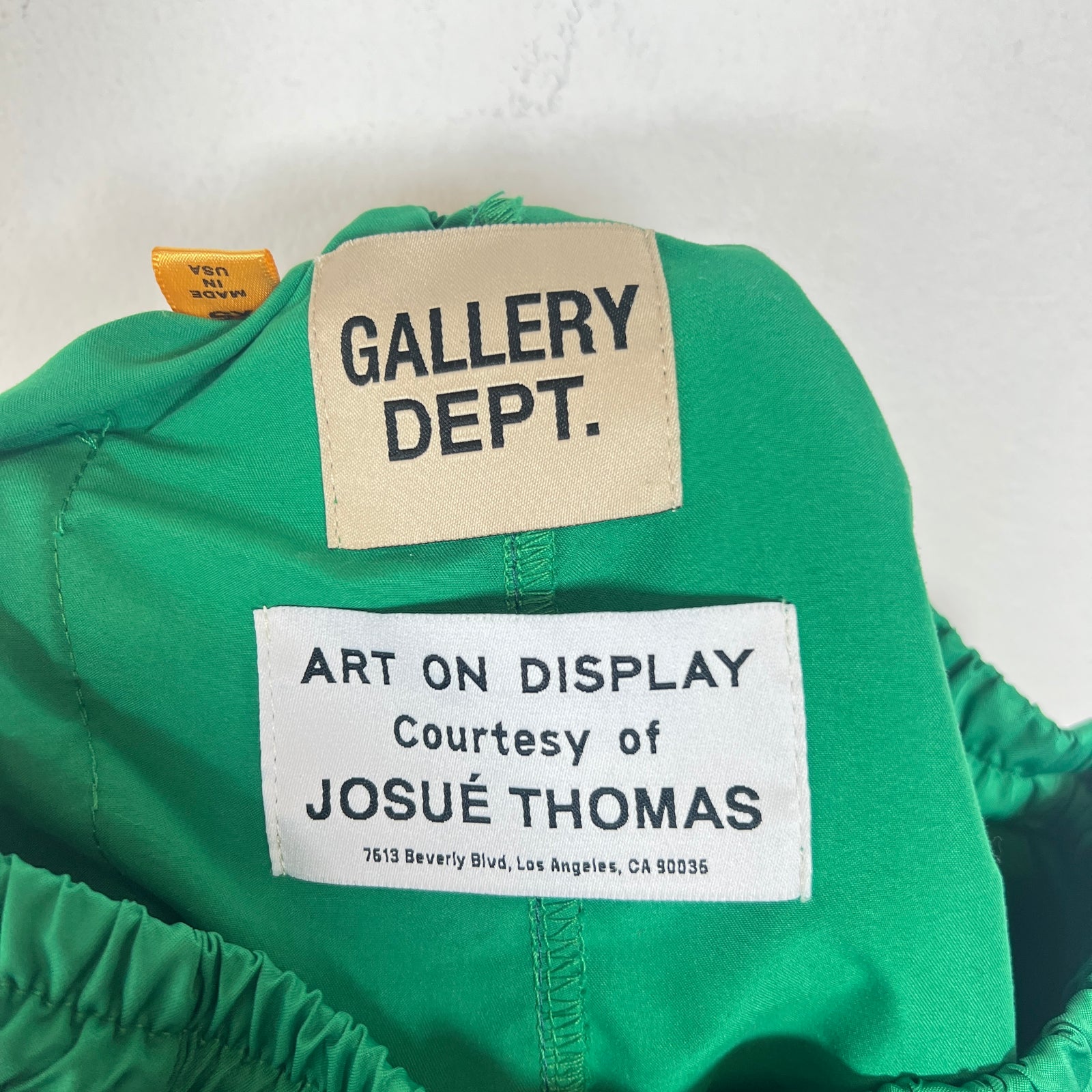 Gallery Dept Green Zuma Nylon Shorts Size XS