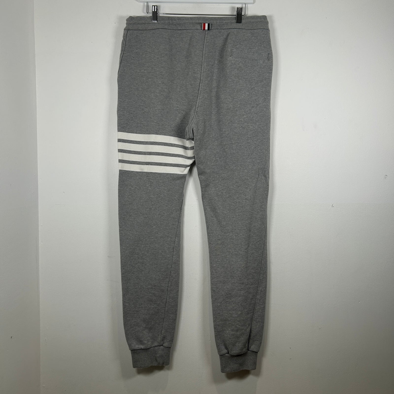 Thom Browne Grey 4-Bar Sweatpants Size 5