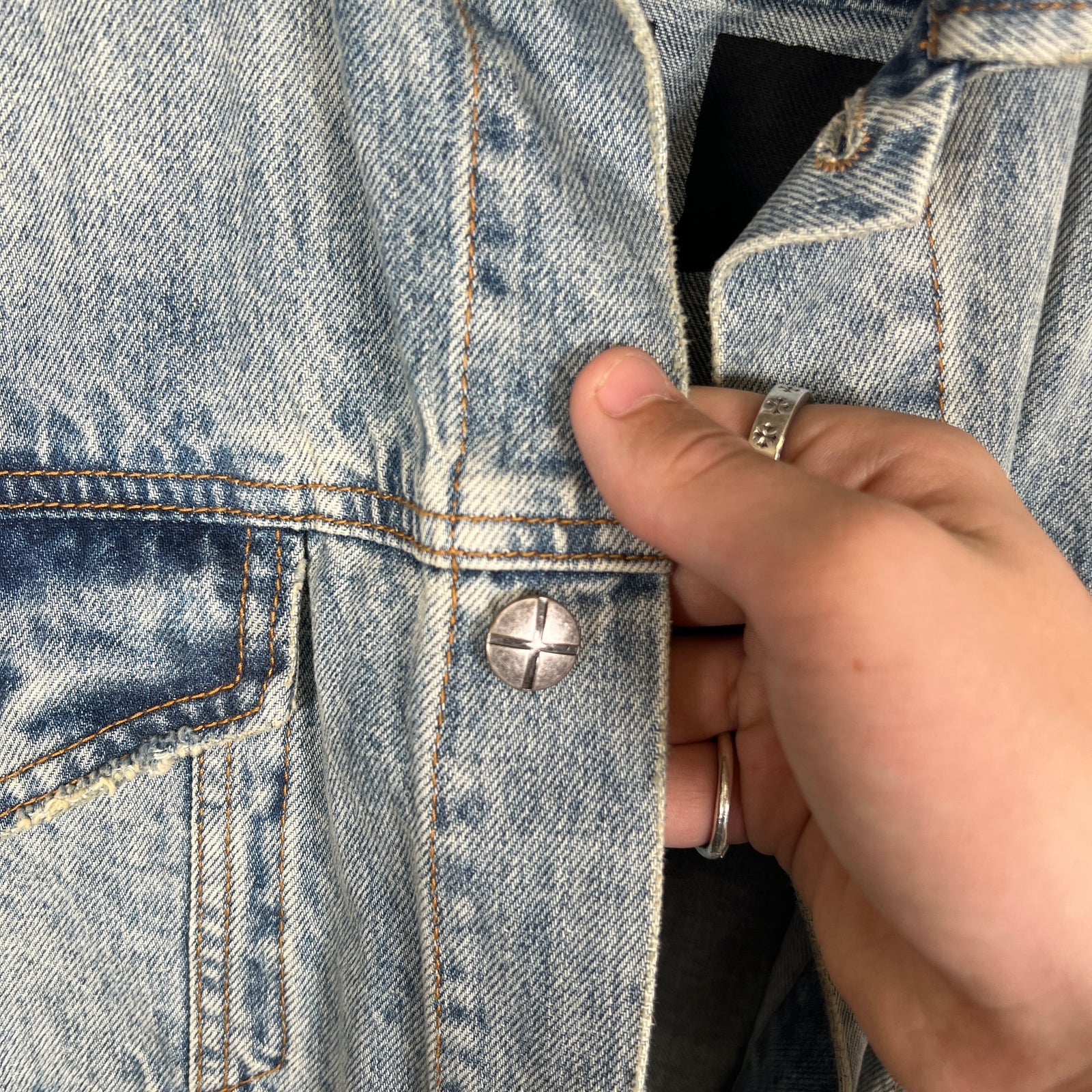 Ksubi Lightwash Denim Jacket Size XXL