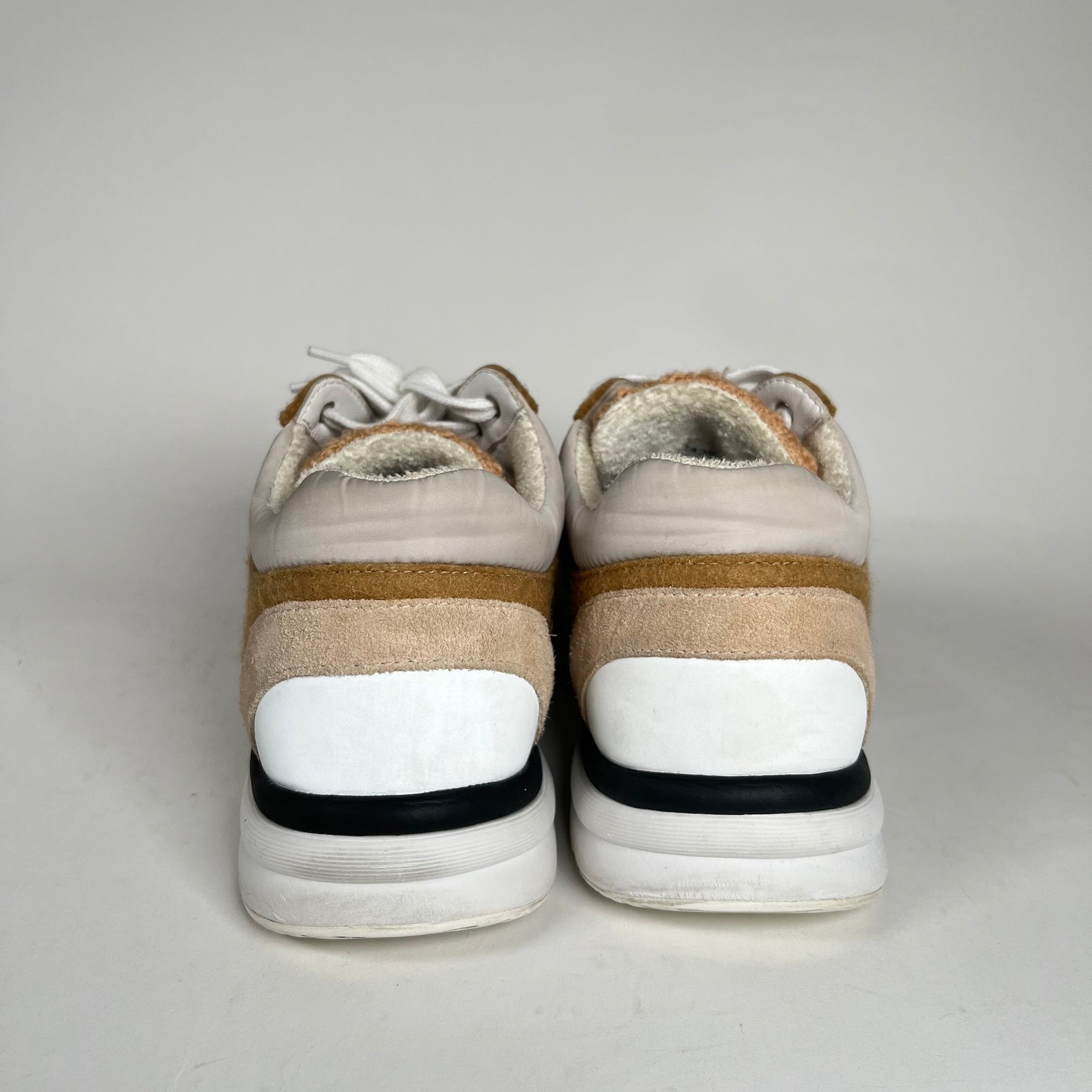 Chanel Brown Tweed Tennis Trainer Size 39
