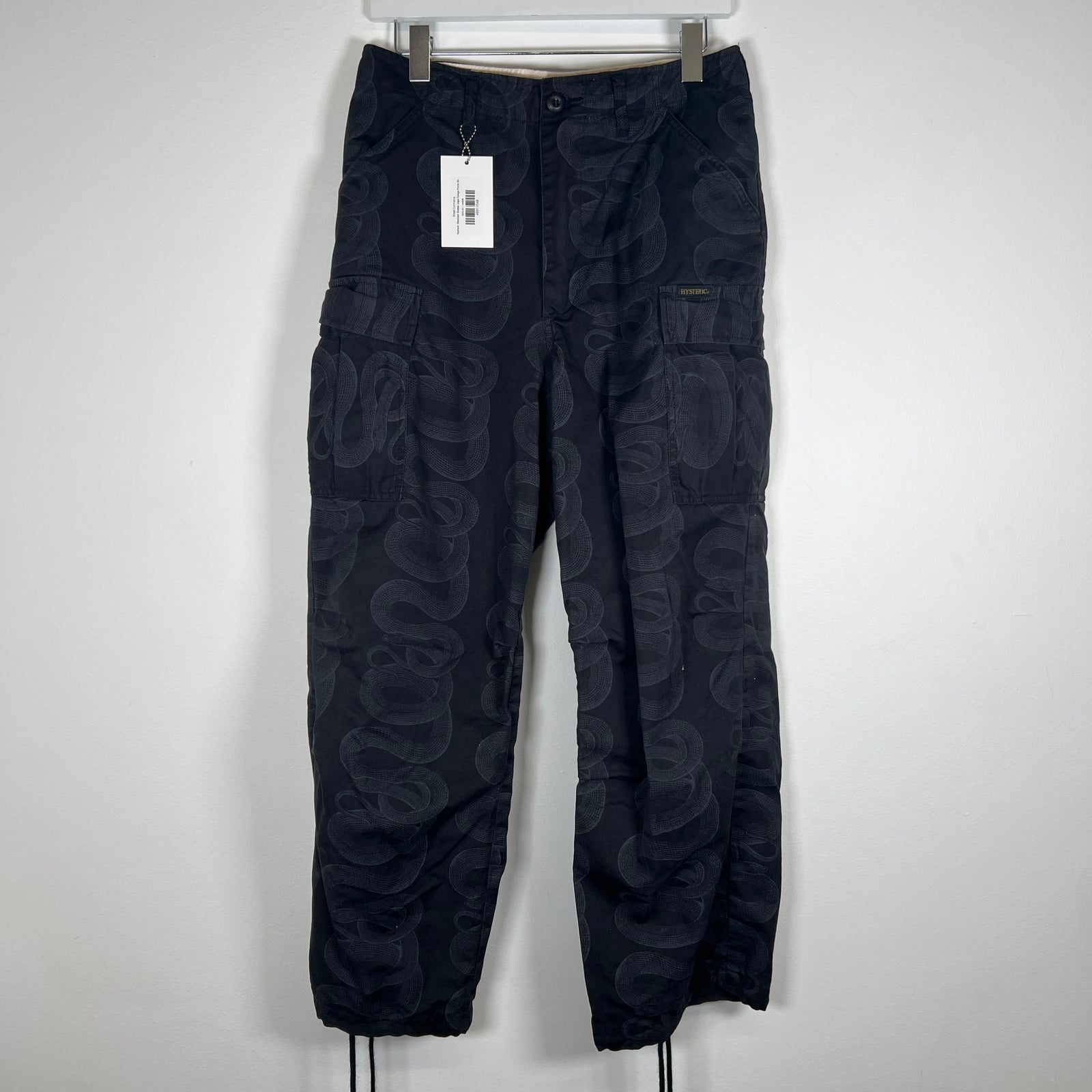 Hysteric Glamour Snake Logo Cargo Pants Size 30