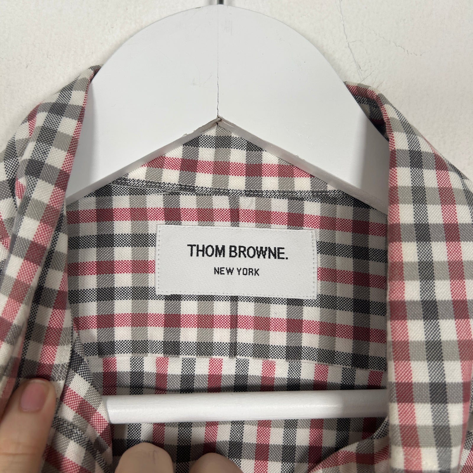 Thom Browne Gingham Button Up Shirt Size S