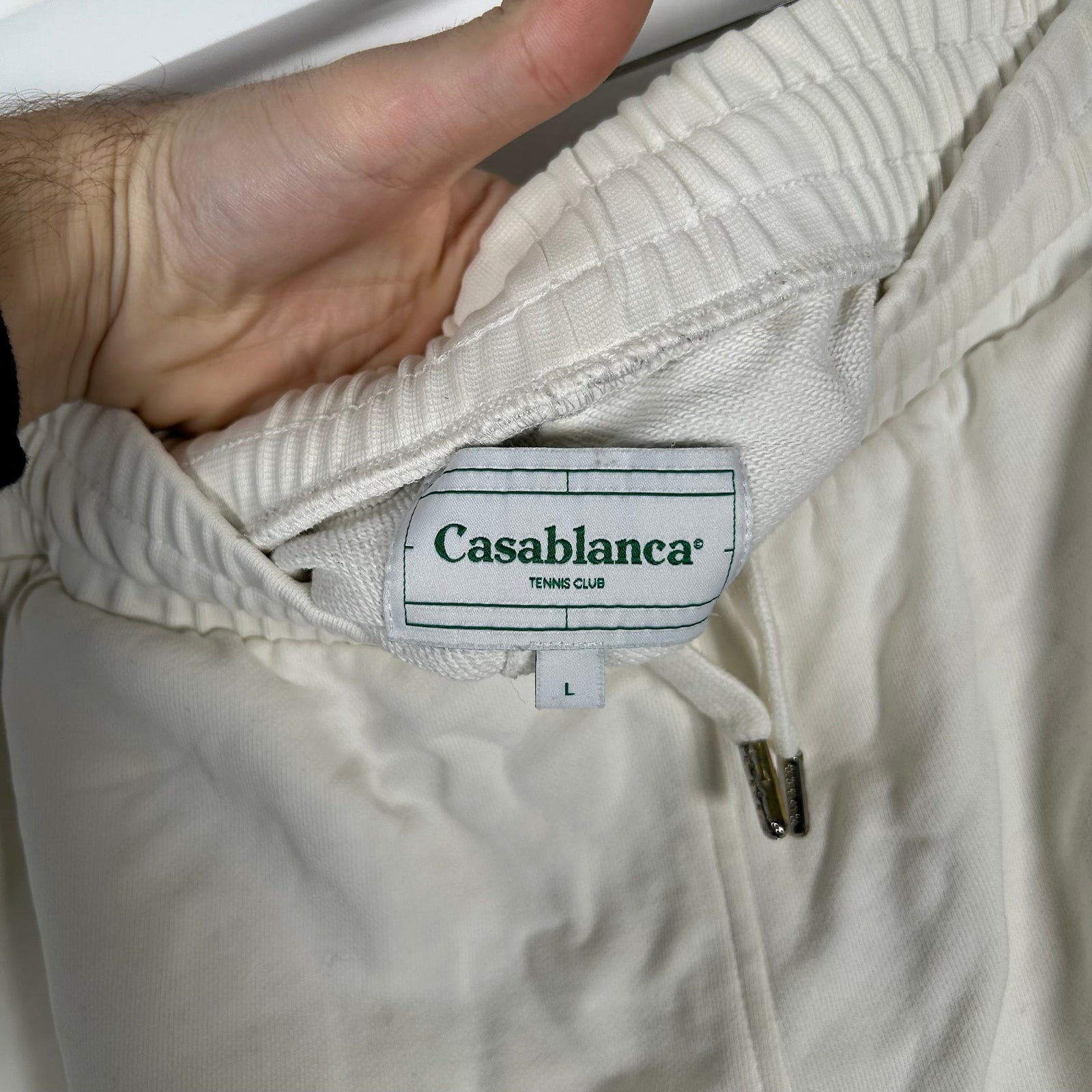 Casablanca White 'Face' Shorts Size L