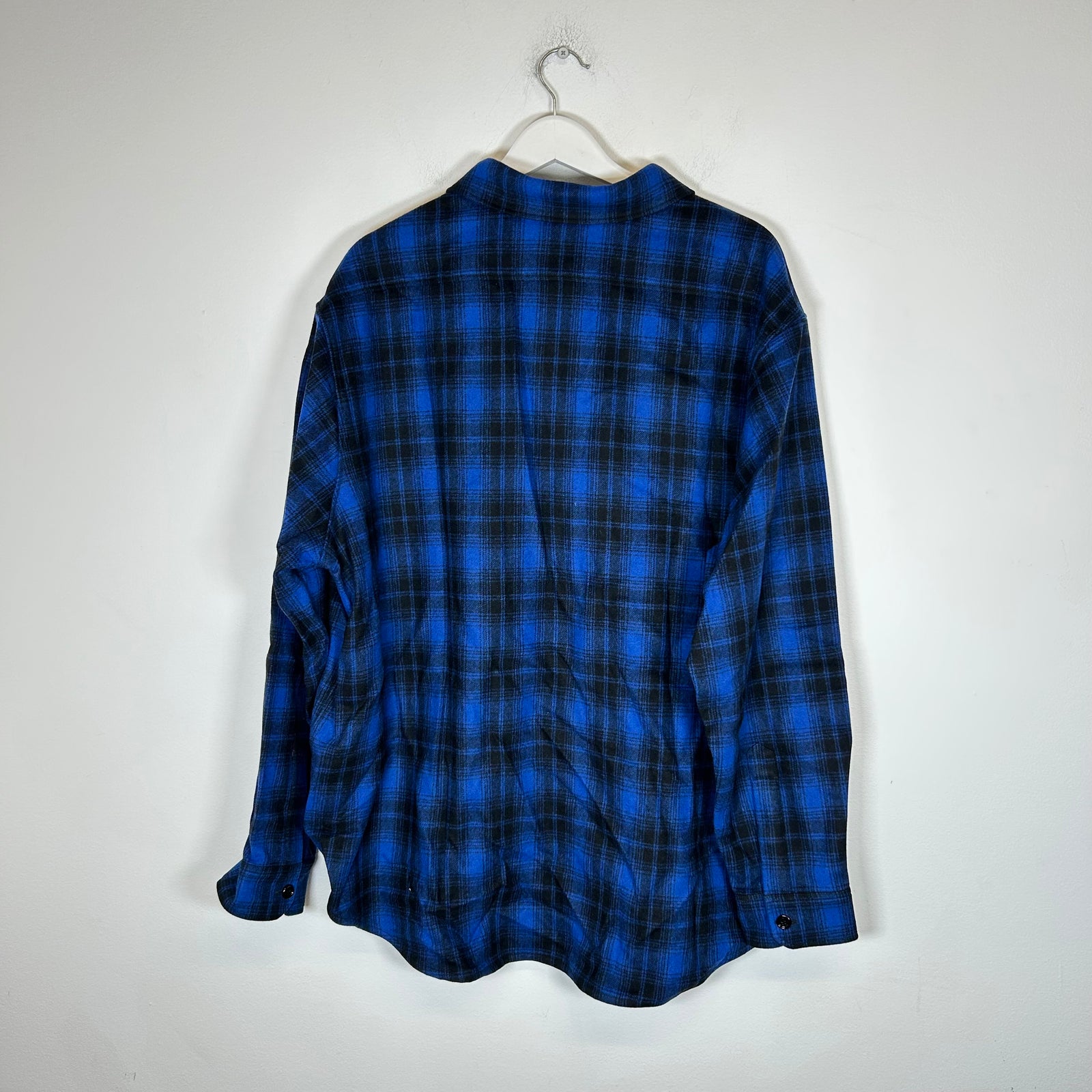 Celine Blue Wool Flannel Size L