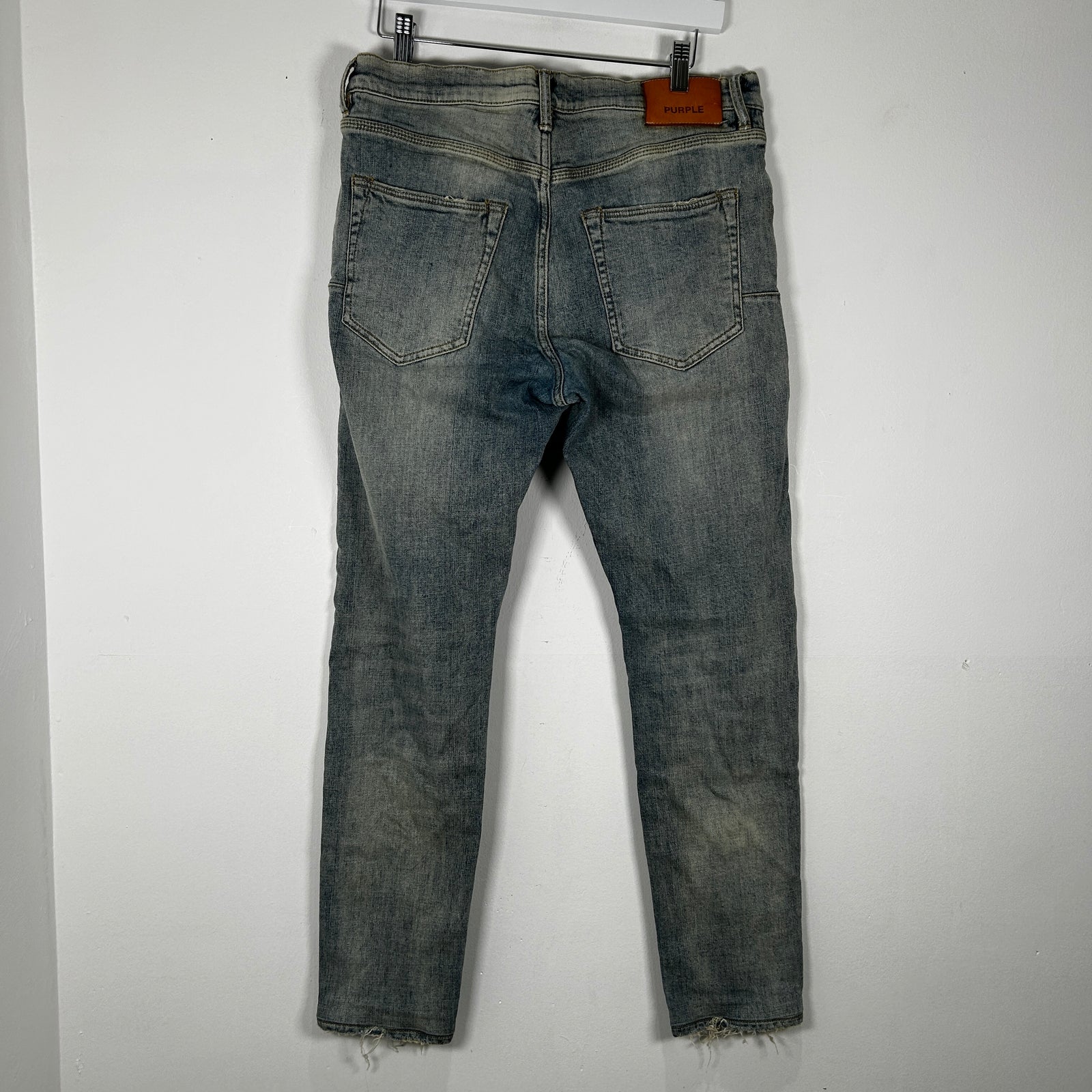 Purple Lightwash Blue Denim Jeans Size 32