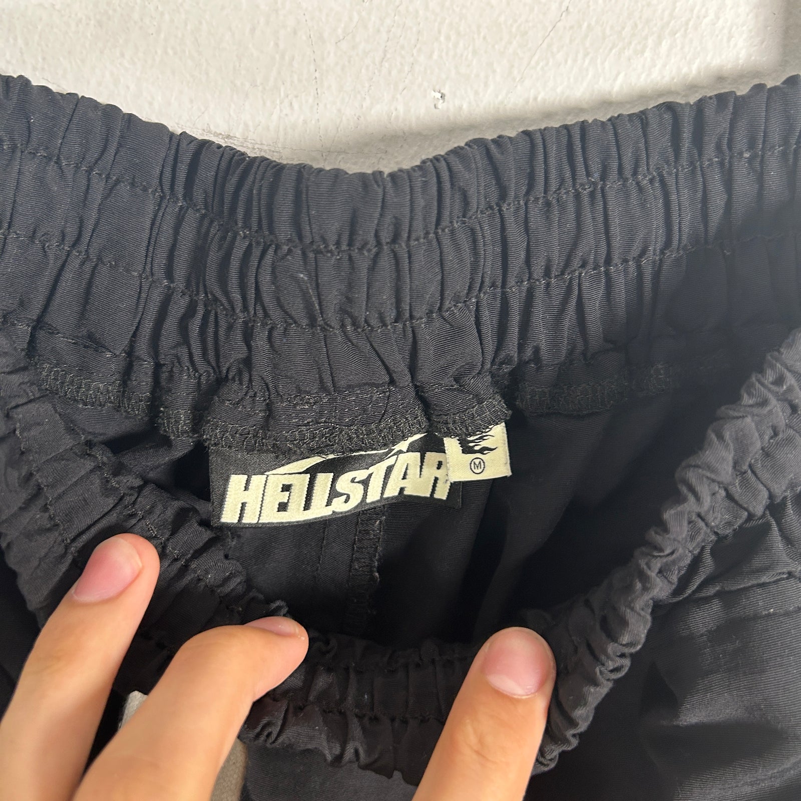 Hellstar Logo Black Board Shorts Size M