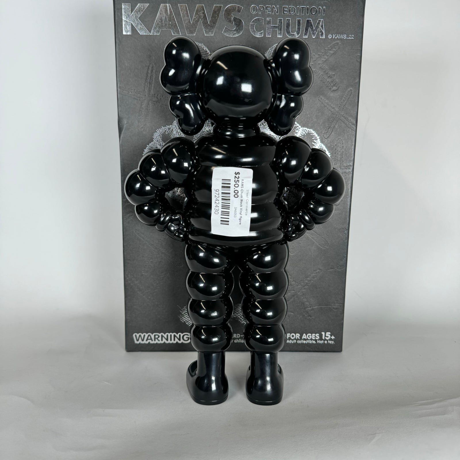 KAWS Chum Black Vinyl Figure