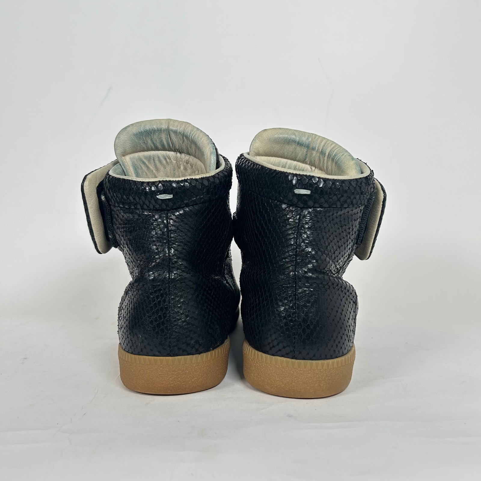 Maison Margiela Black Python Leather Futures High Size 41