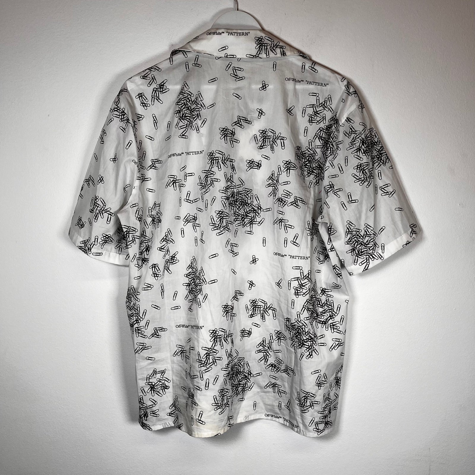 Off-White Paper Clip Button Up Shirt Size L
