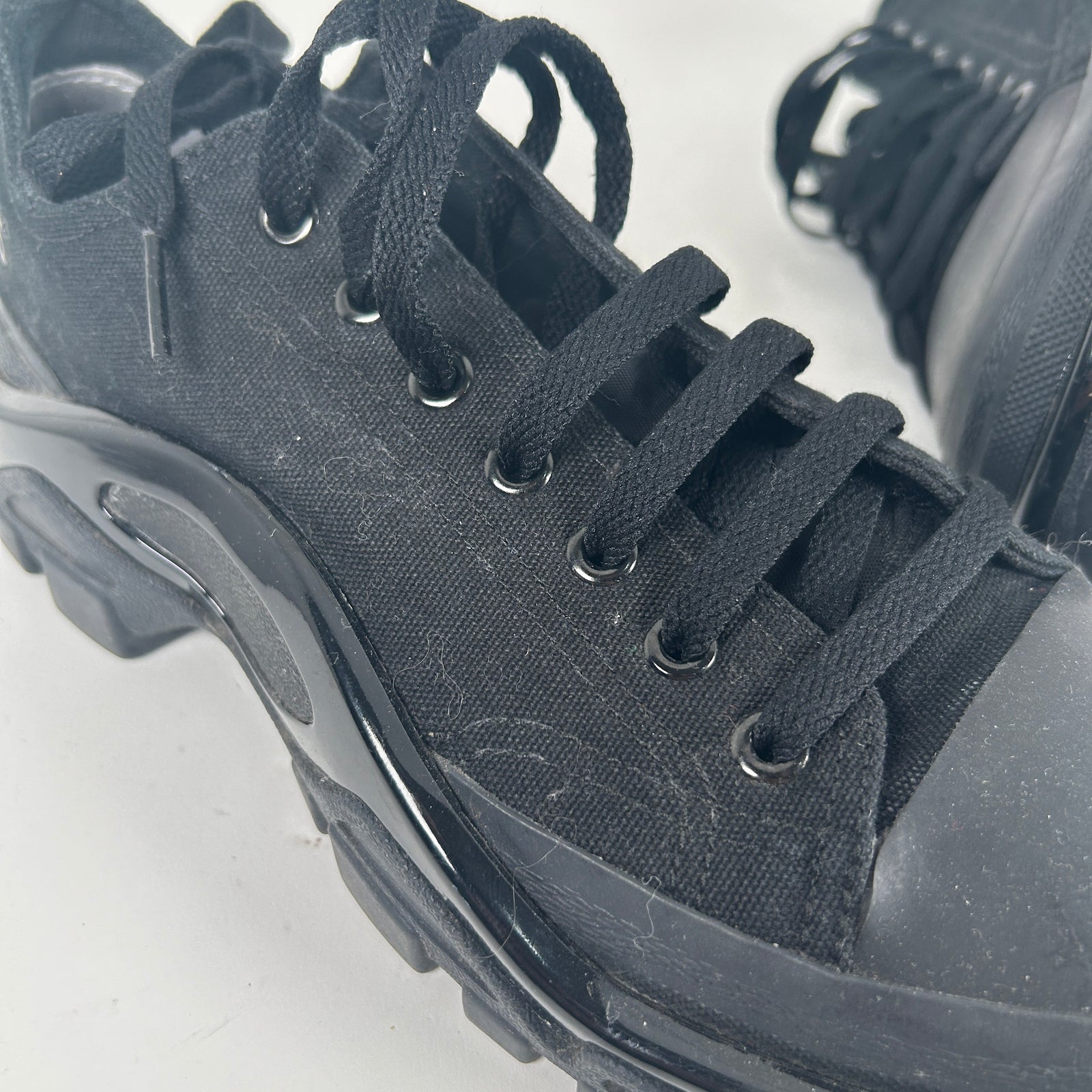Raf Simons Black Low Tops