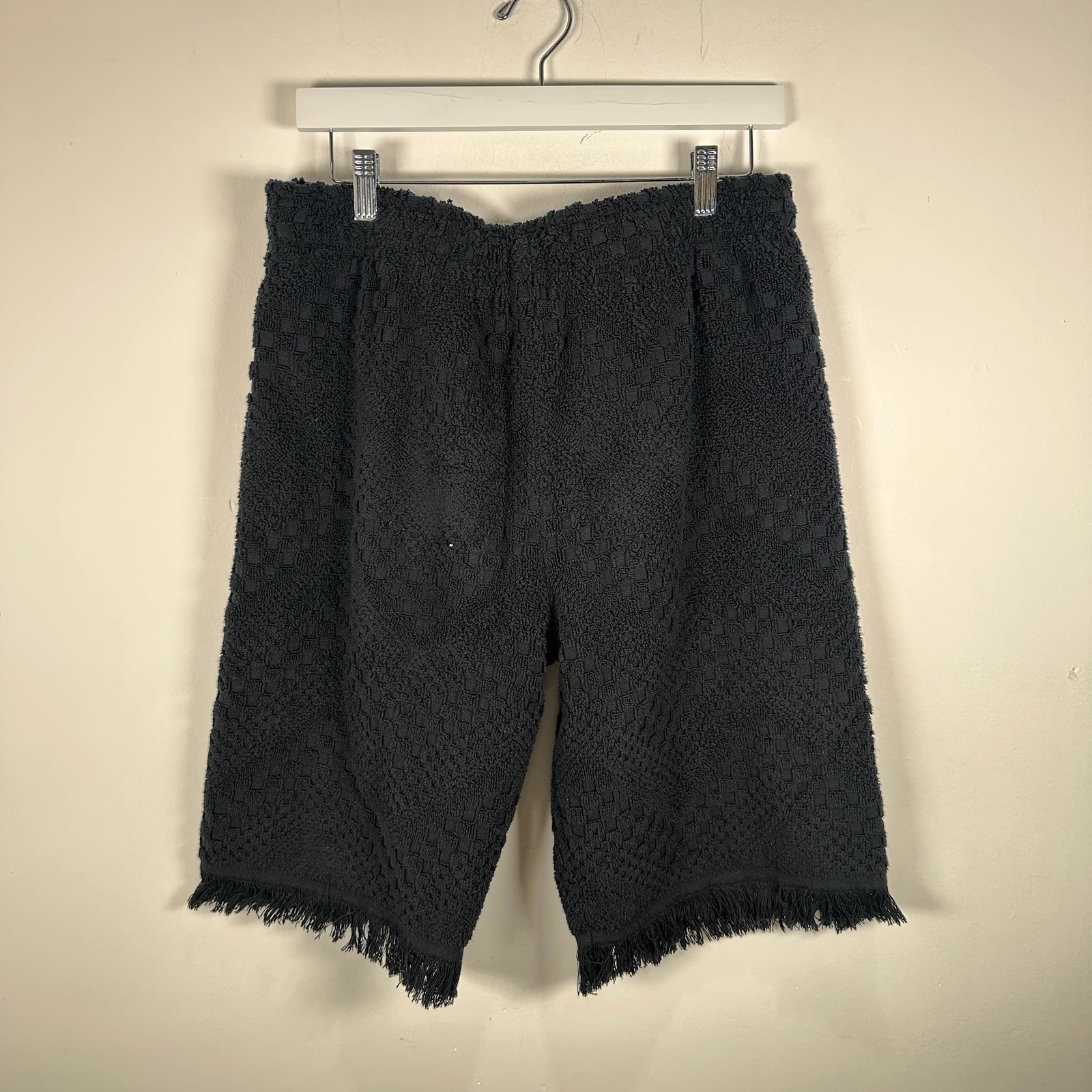Marine Serre Gold Line Regenerated Towel Shorts Size M