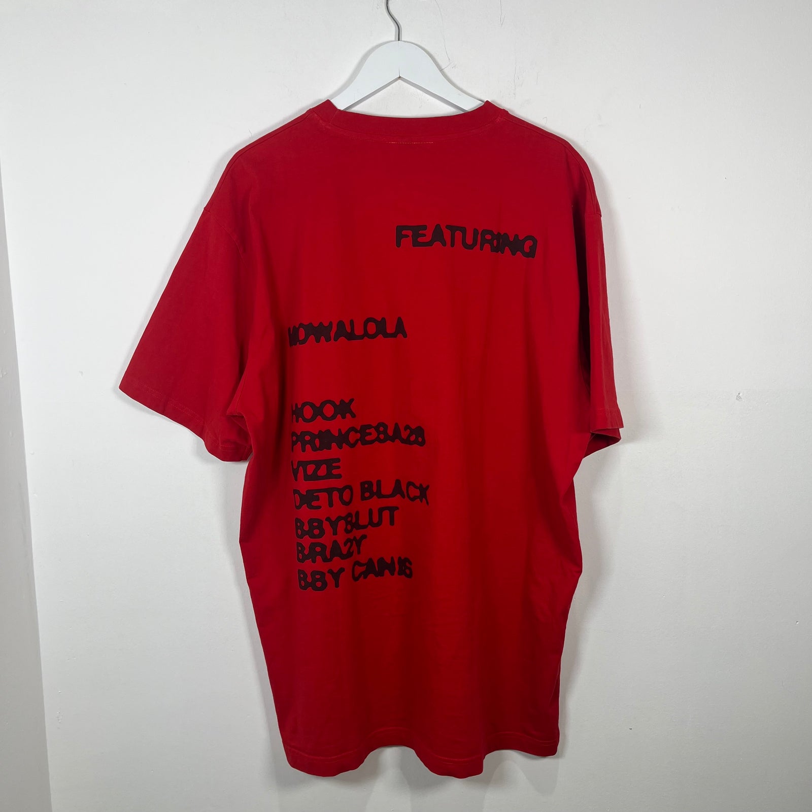 Mowalala Red 'Track' T-Shirt Size XXXL