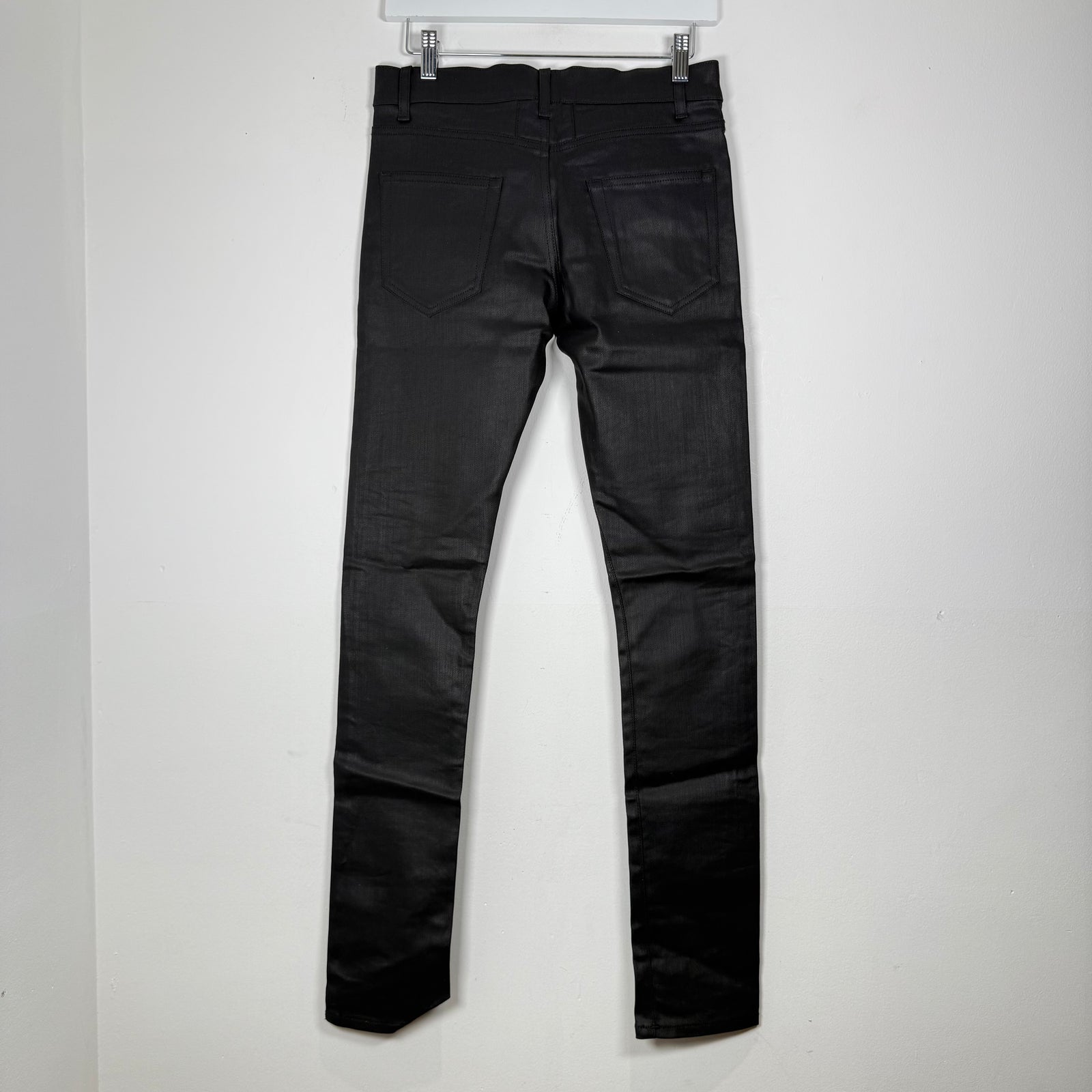 Saint Laurent Jeans Black Waxed D02 Size 27