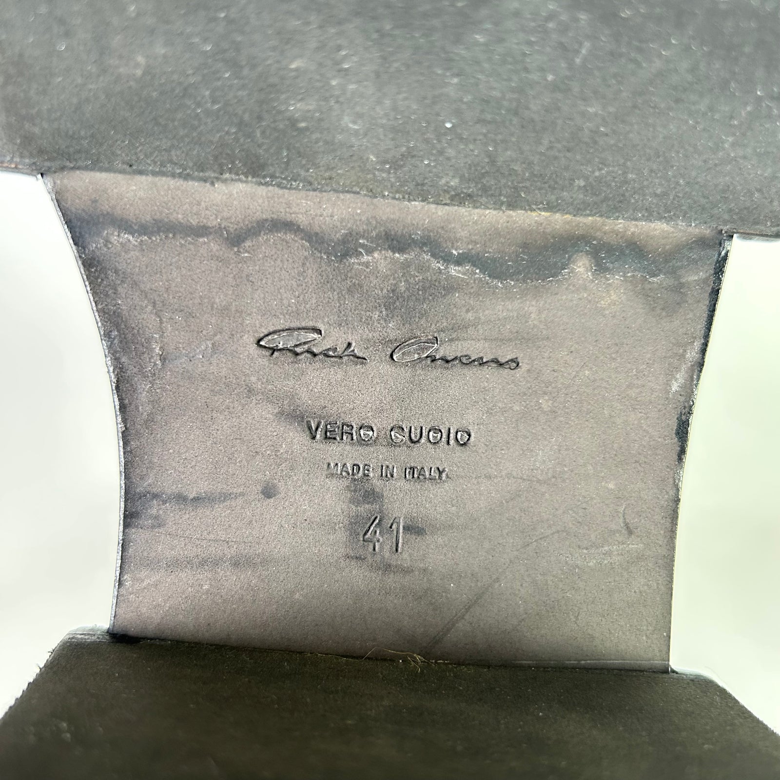 Rick Owens Black Bogun Beatle Boots Size 41