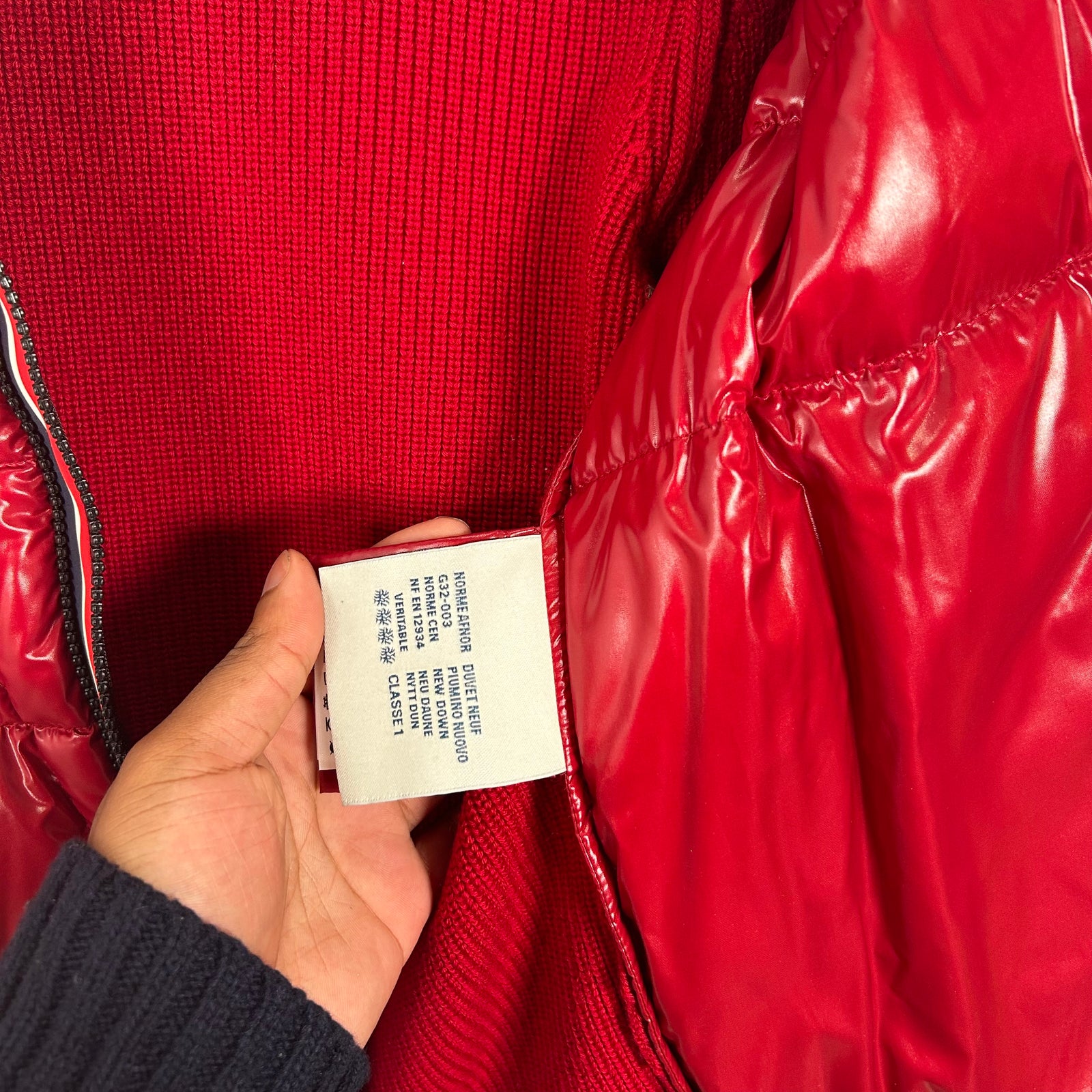 Moncler Puffer Cardigan Knit Jacket Size M
