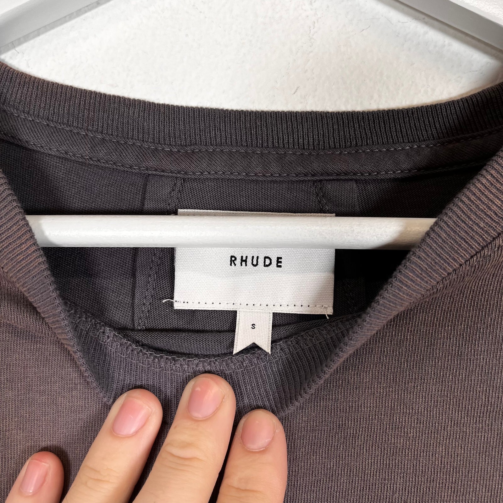 Rhude Vintage Grey Eagle Tee Size S