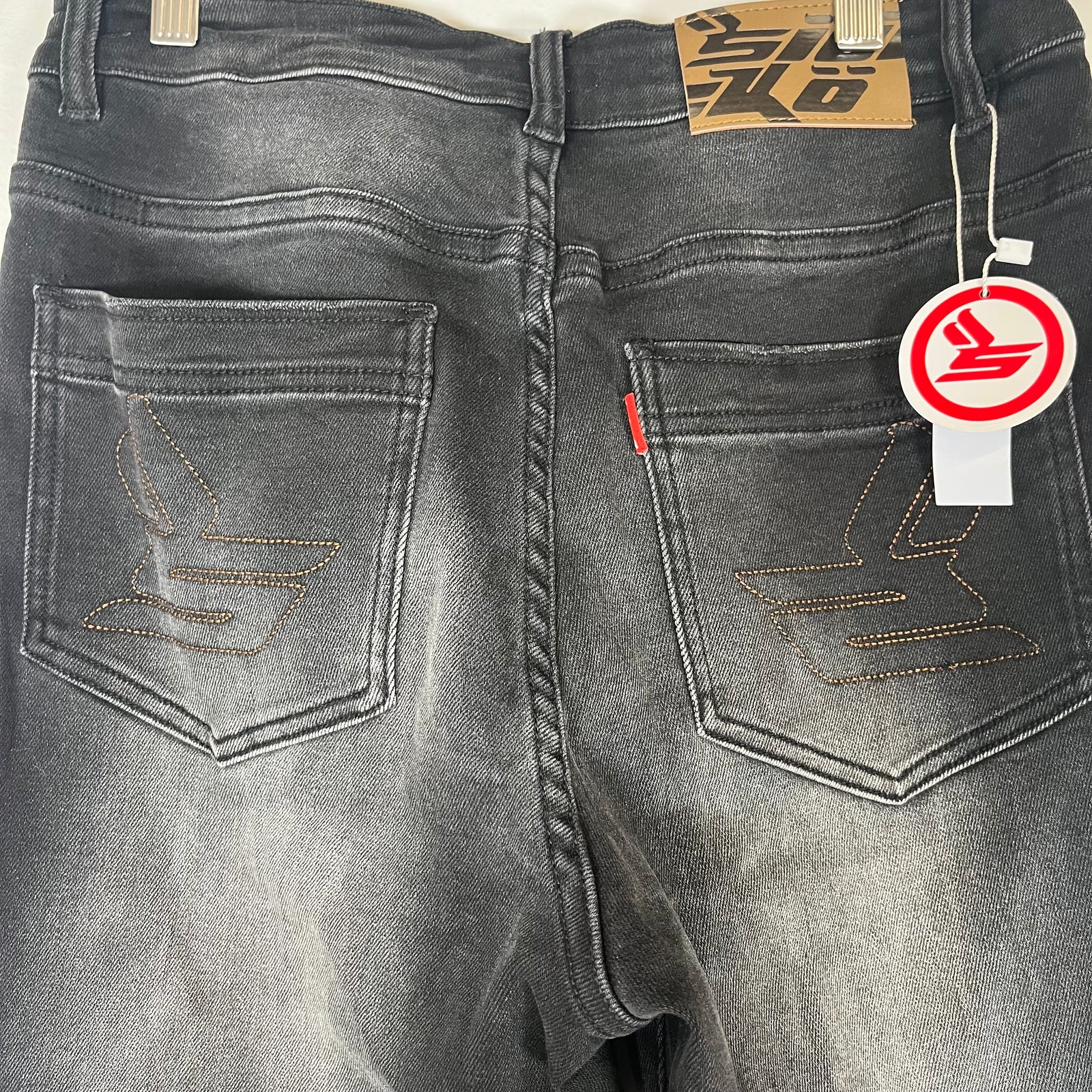Sicko Born From Pain Black Chain Stitch Jeans Size 28